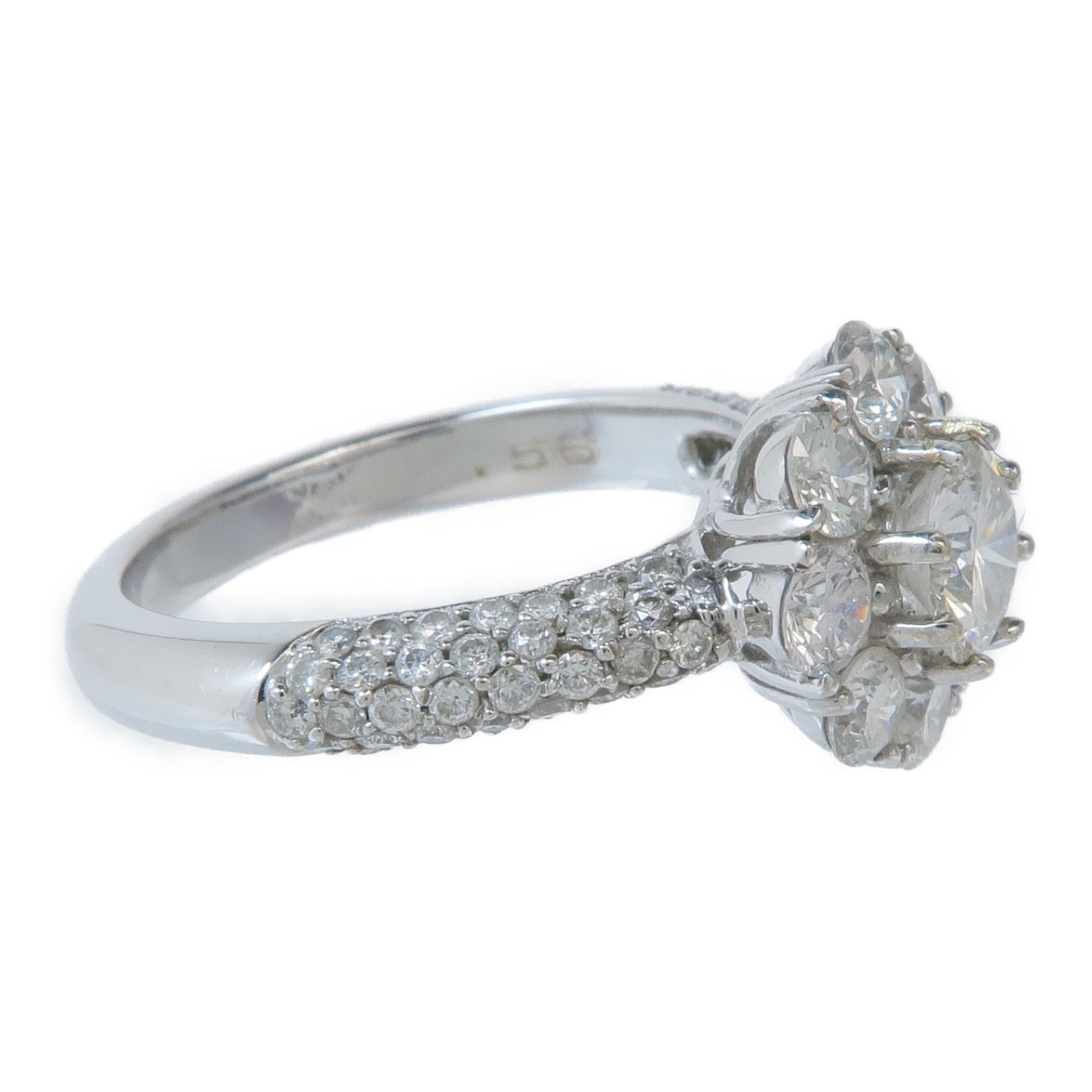 JEWELRY 【激減優惠】18K白金Diamond Ring鑽石戒指US#6.25