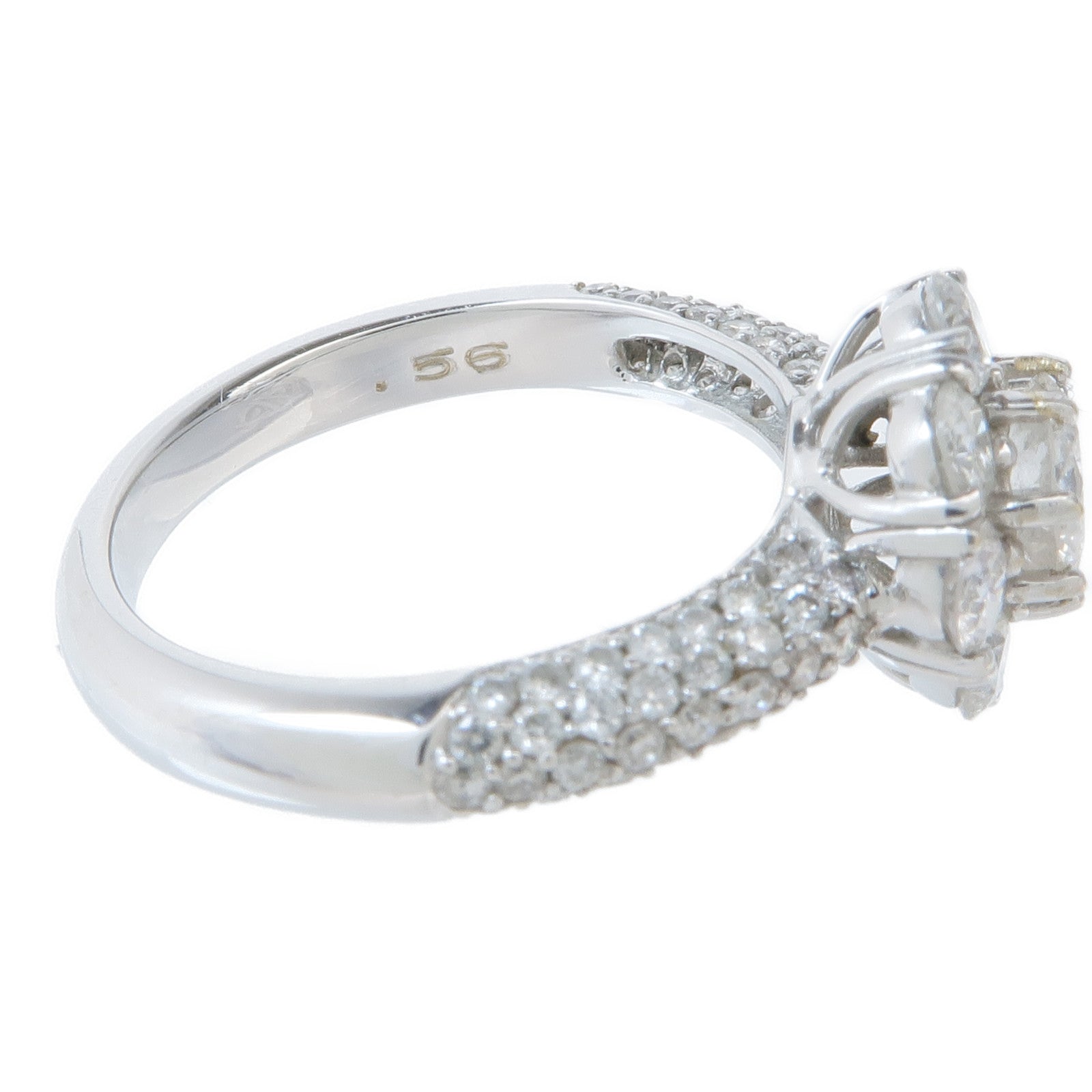 JEWELRY 【激減優惠】18K白金Diamond Ring鑽石戒指US#6.25