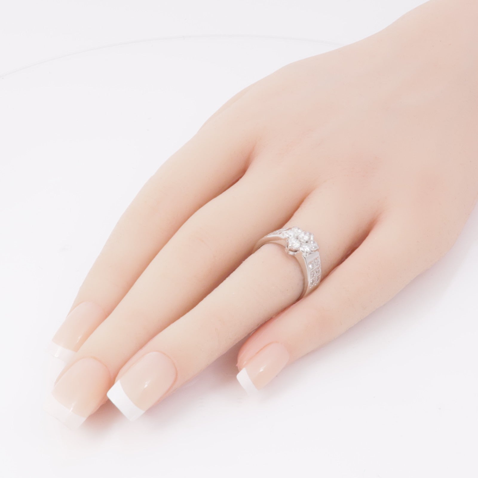 JEWELRY 【激減優惠】PT900鉑金Diamond Ring鑽石戒指US#6.25