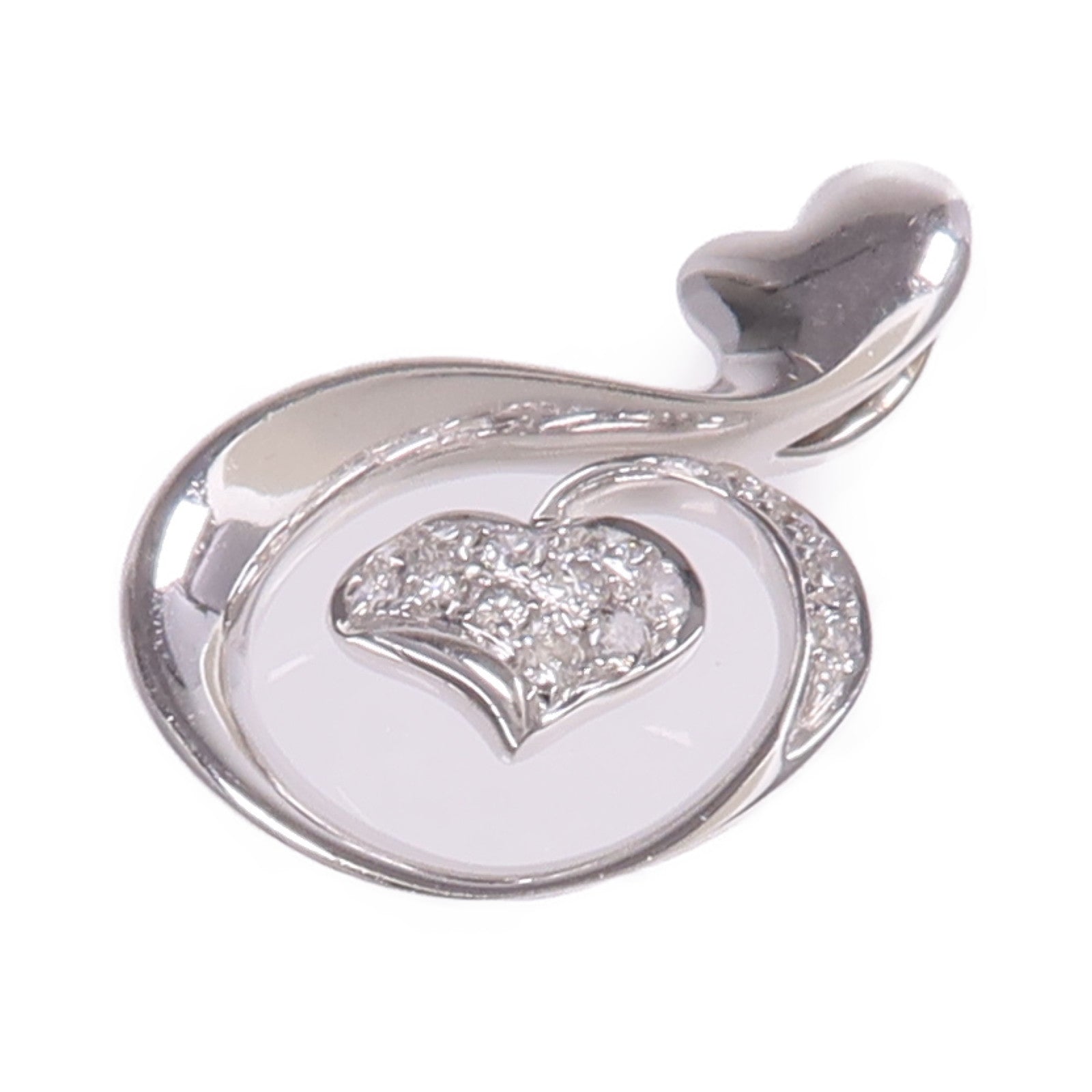 JEWELRY 18K白金Diamond Pendant Top鑽石吊墜