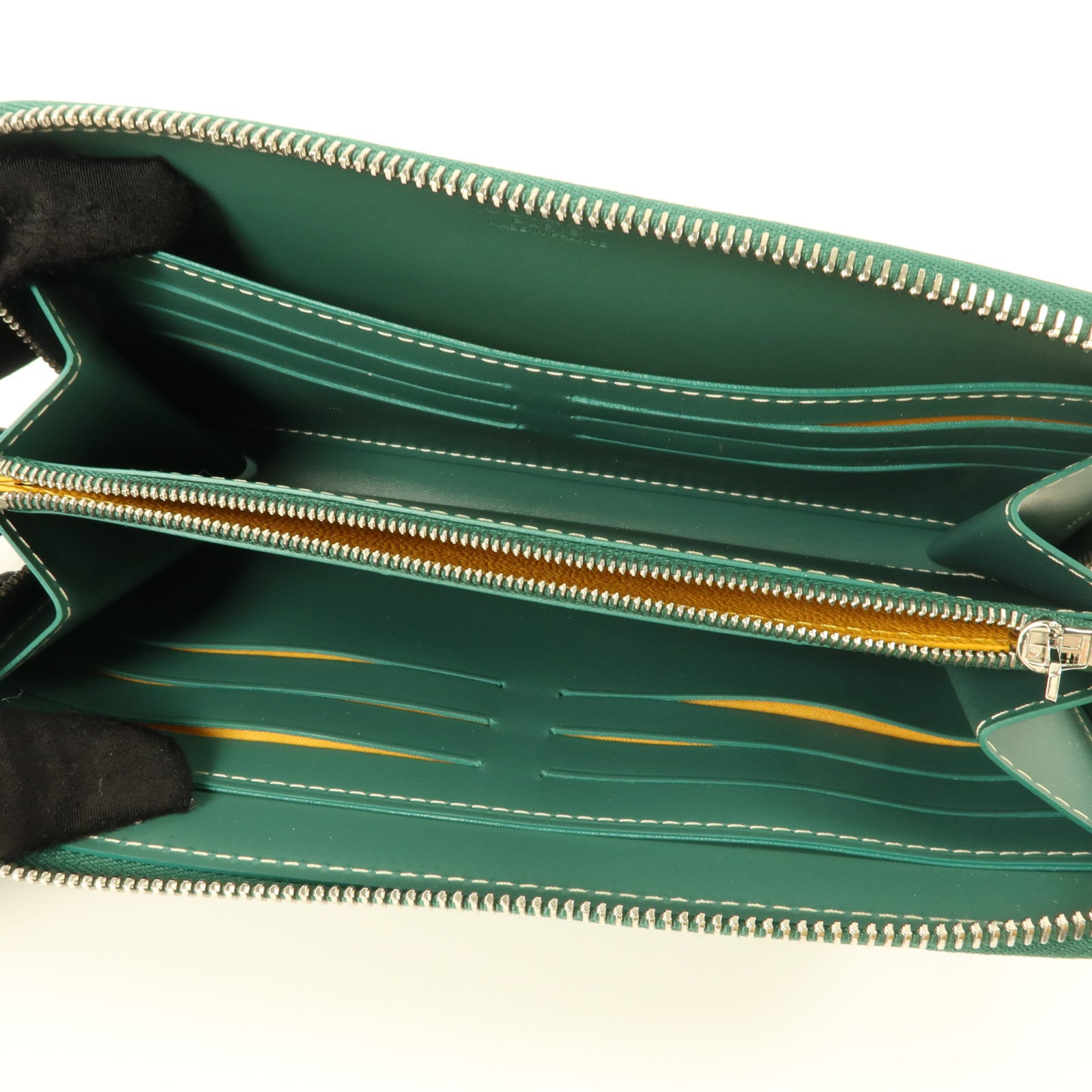 GOYARD 塗層帆布Matignon GM銀扣長錢包