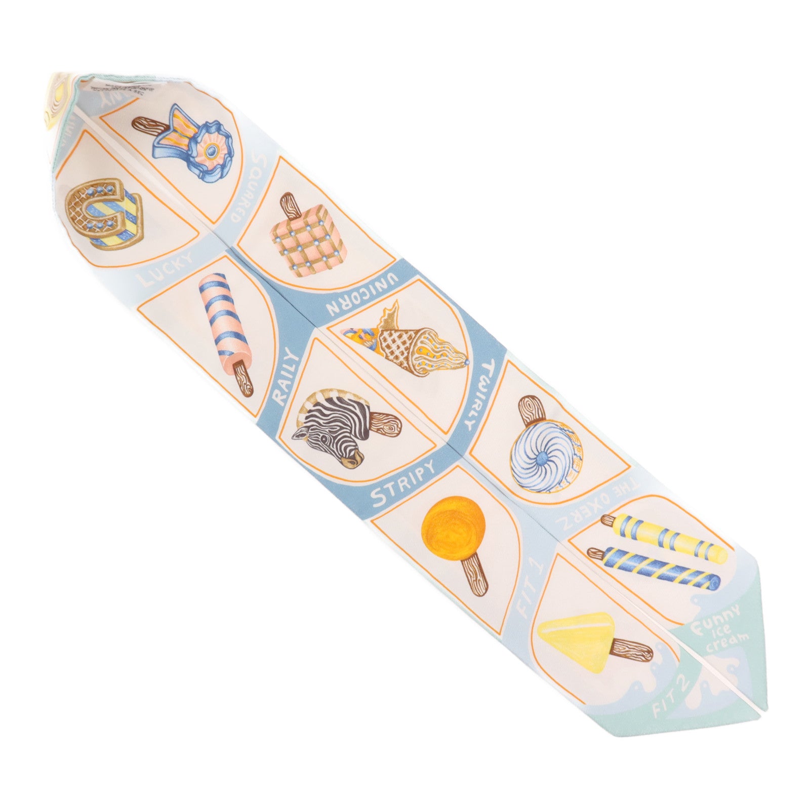 HERMES 絲質Twilly絲巾