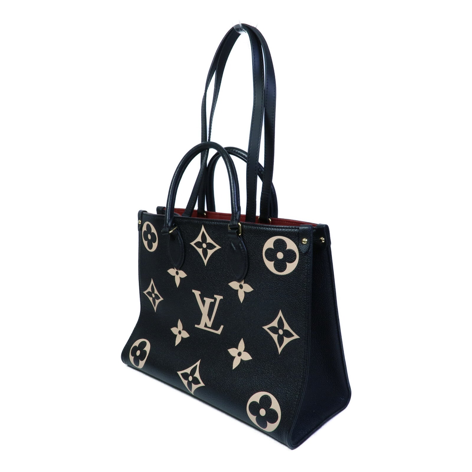 LOUIS VUITTON Monogram Empreinte OnTheGO MM手挽肩背兩用袋