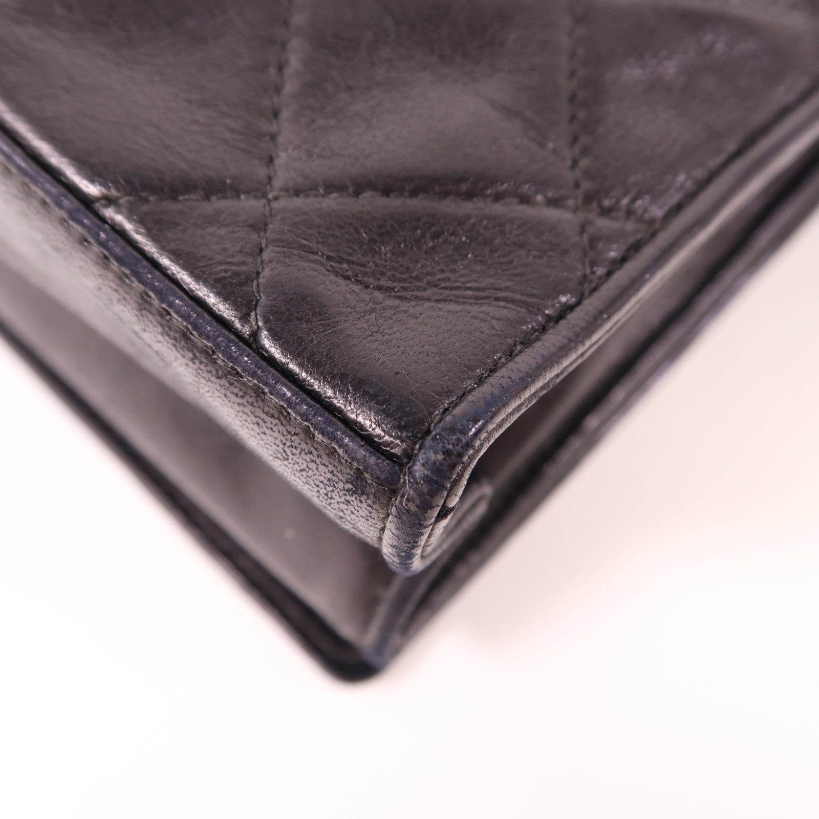 CHANEL 羊皮皮革Vintage Flap Bag金扣鏈帶肩背袋