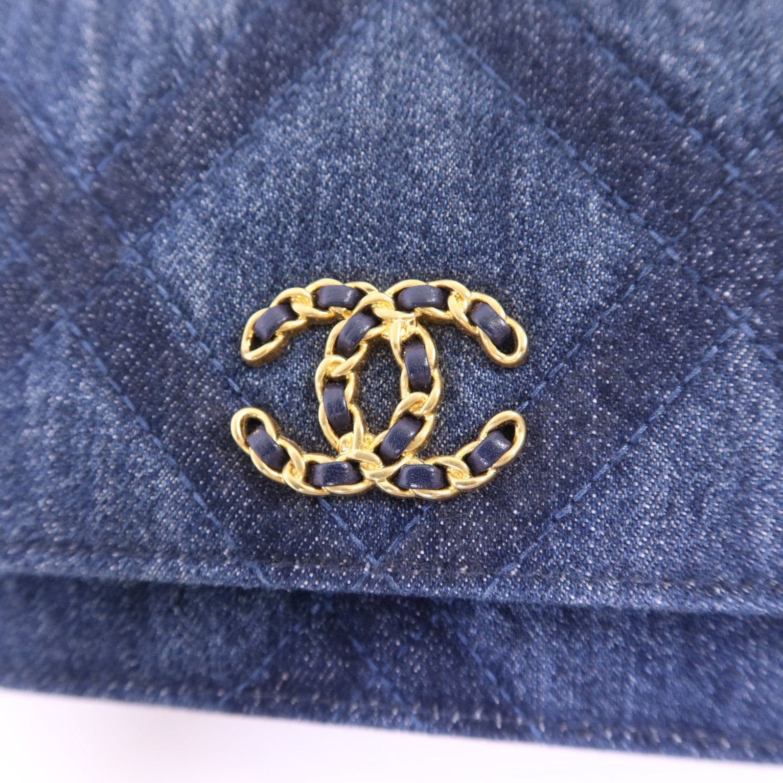 CHANEL 牛仔布WOC Wallet On Chain手挽肩背兩用袋