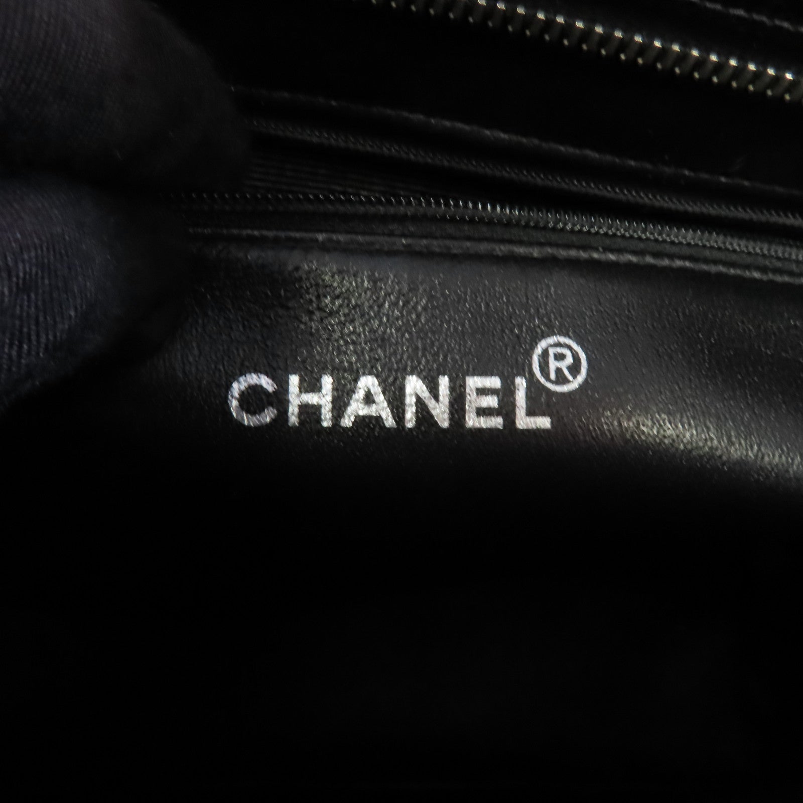 CHANEL 菱格Caviar皮革Medallion Tote Bag銀扣手挽袋黑色