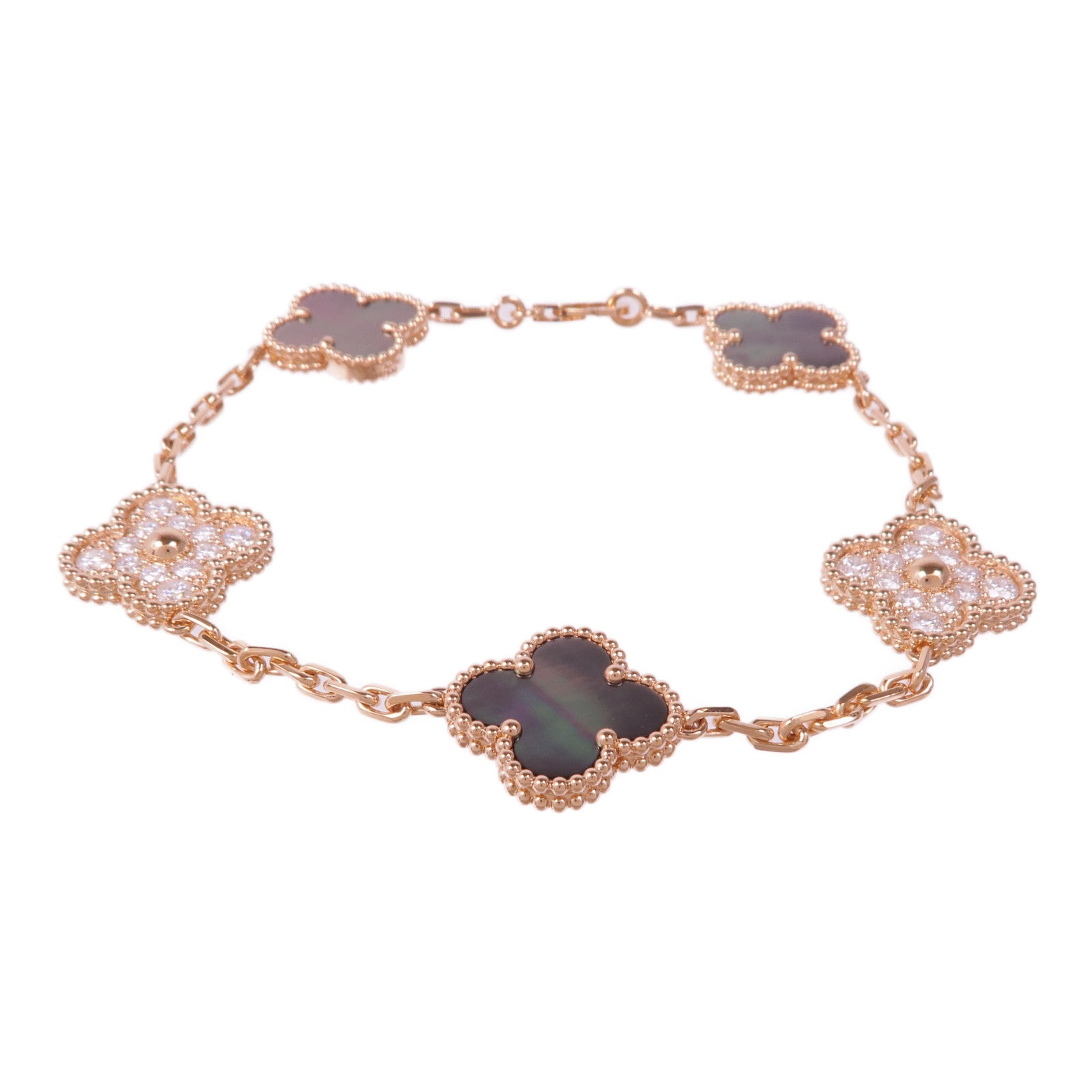 Van Cleef & Arpels 18K玫瑰金Vintage Alhambra Bracelet手鏈