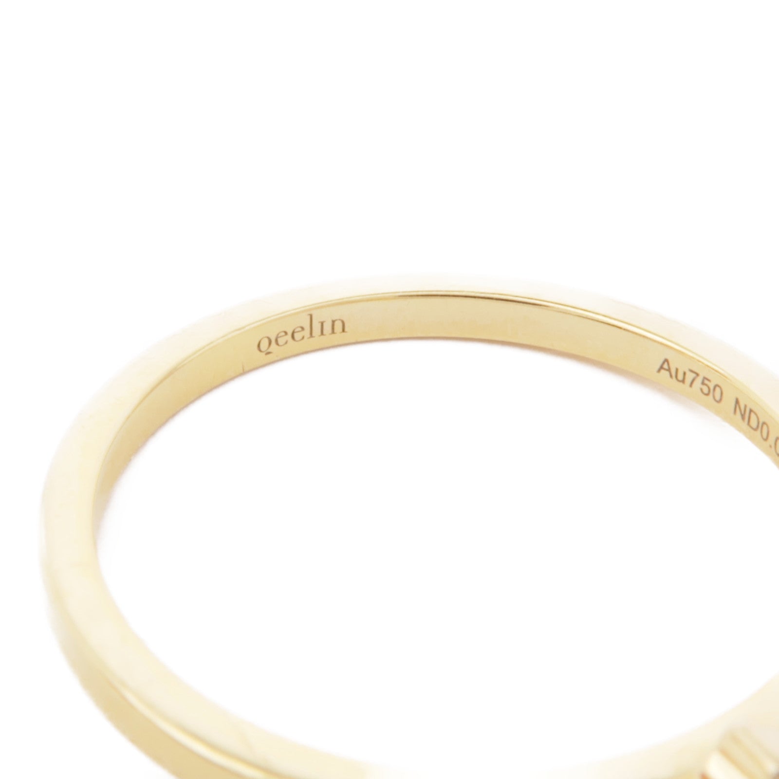 JEWELRY 【激減優惠】18K黃金Qeelin Diamond Ring鑽石戒指US#6.75