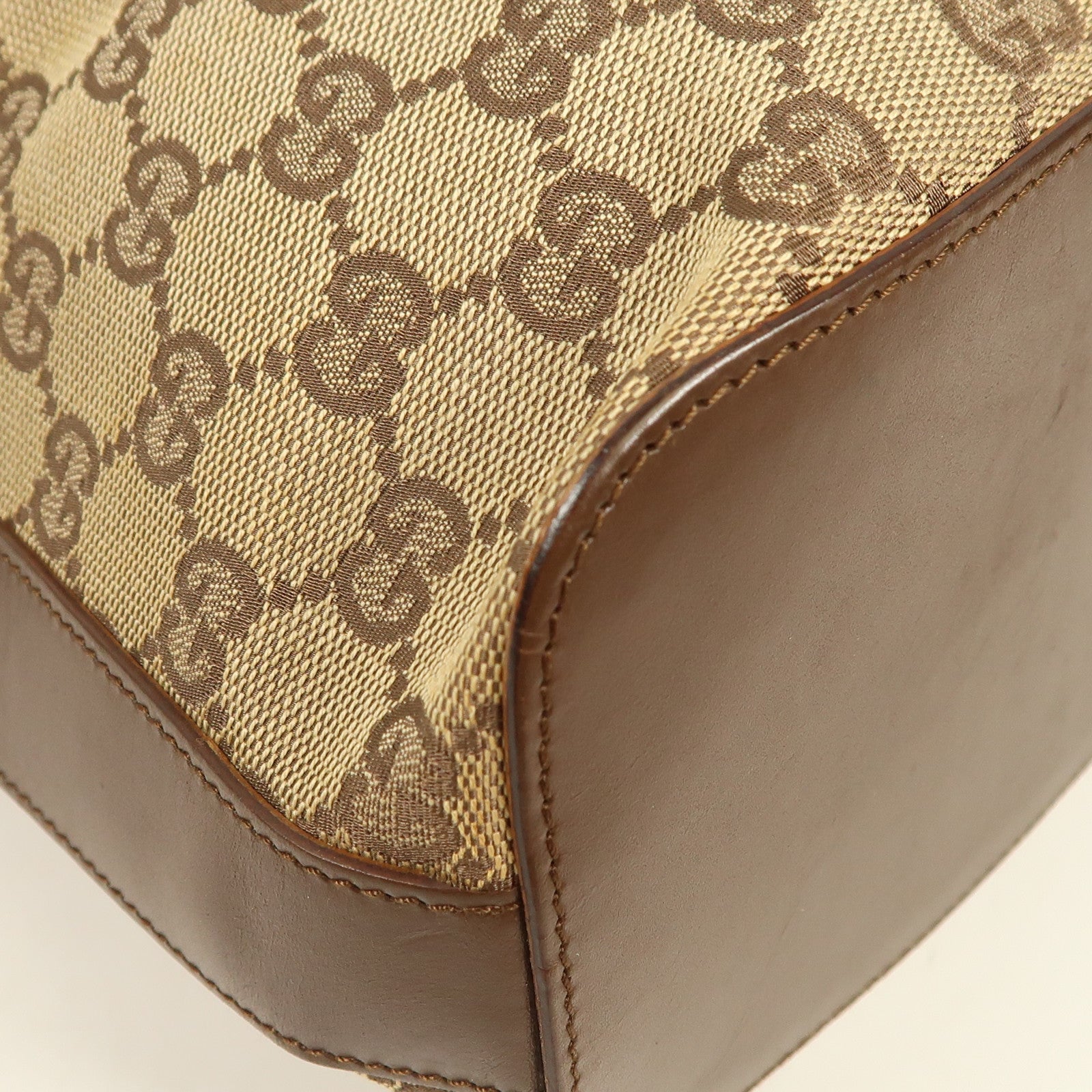 GUCCI 帆布Shoulder Bag銀扣肩背袋