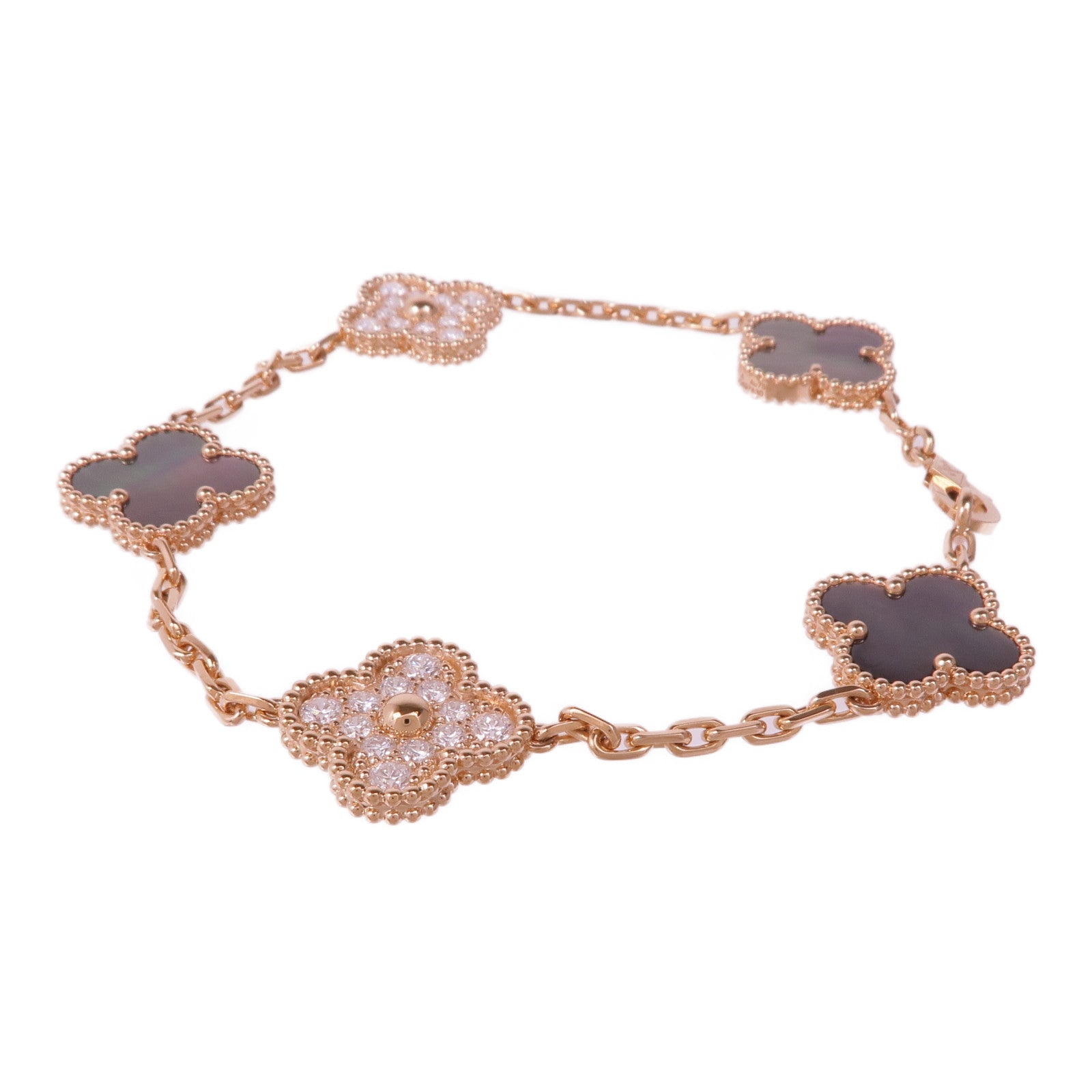 Van Cleef & Arpels 18K玫瑰金Vintage Alhambra Bracelet手鏈