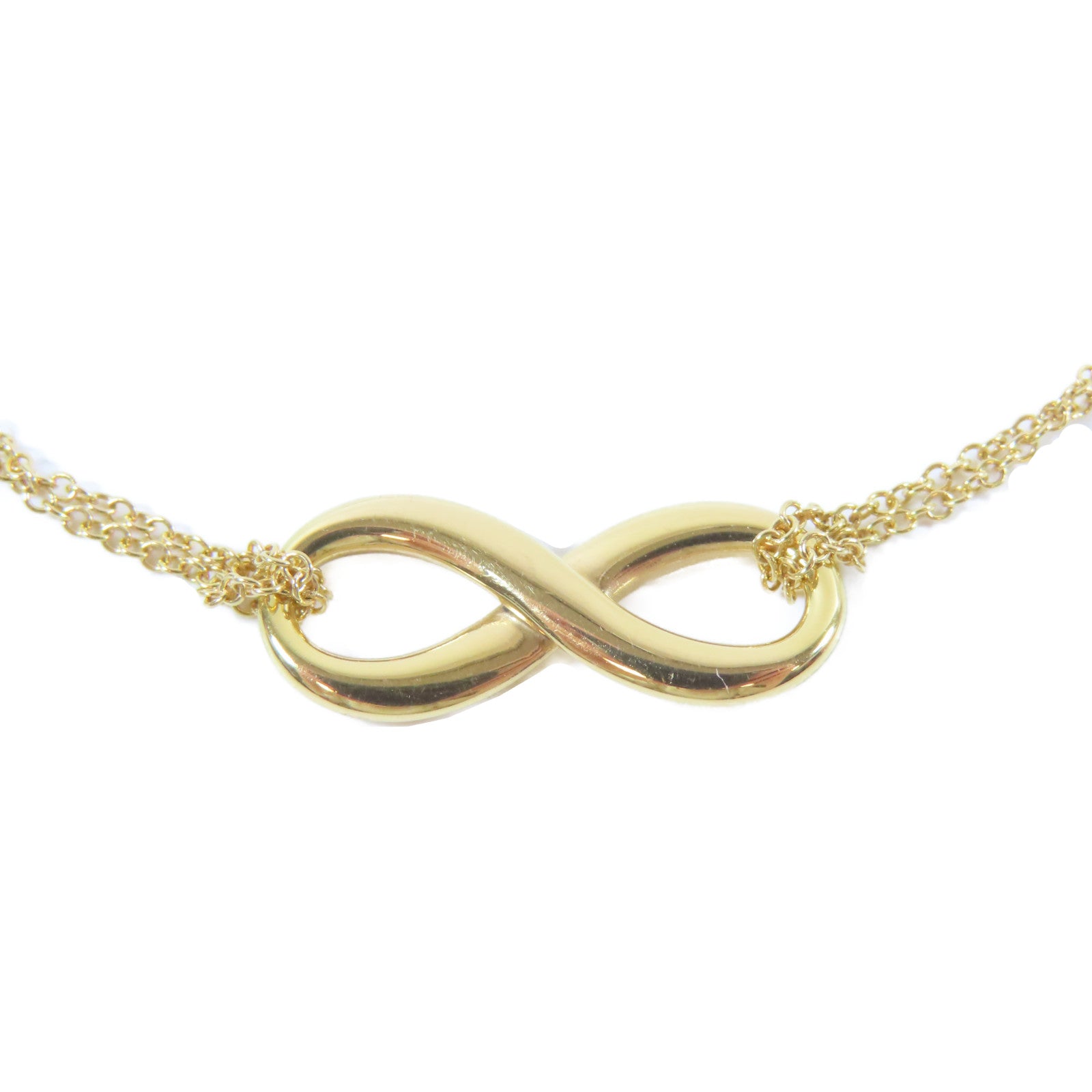 TIFFANY＆CO 18K黃金Infinity Cross項鍊 金色