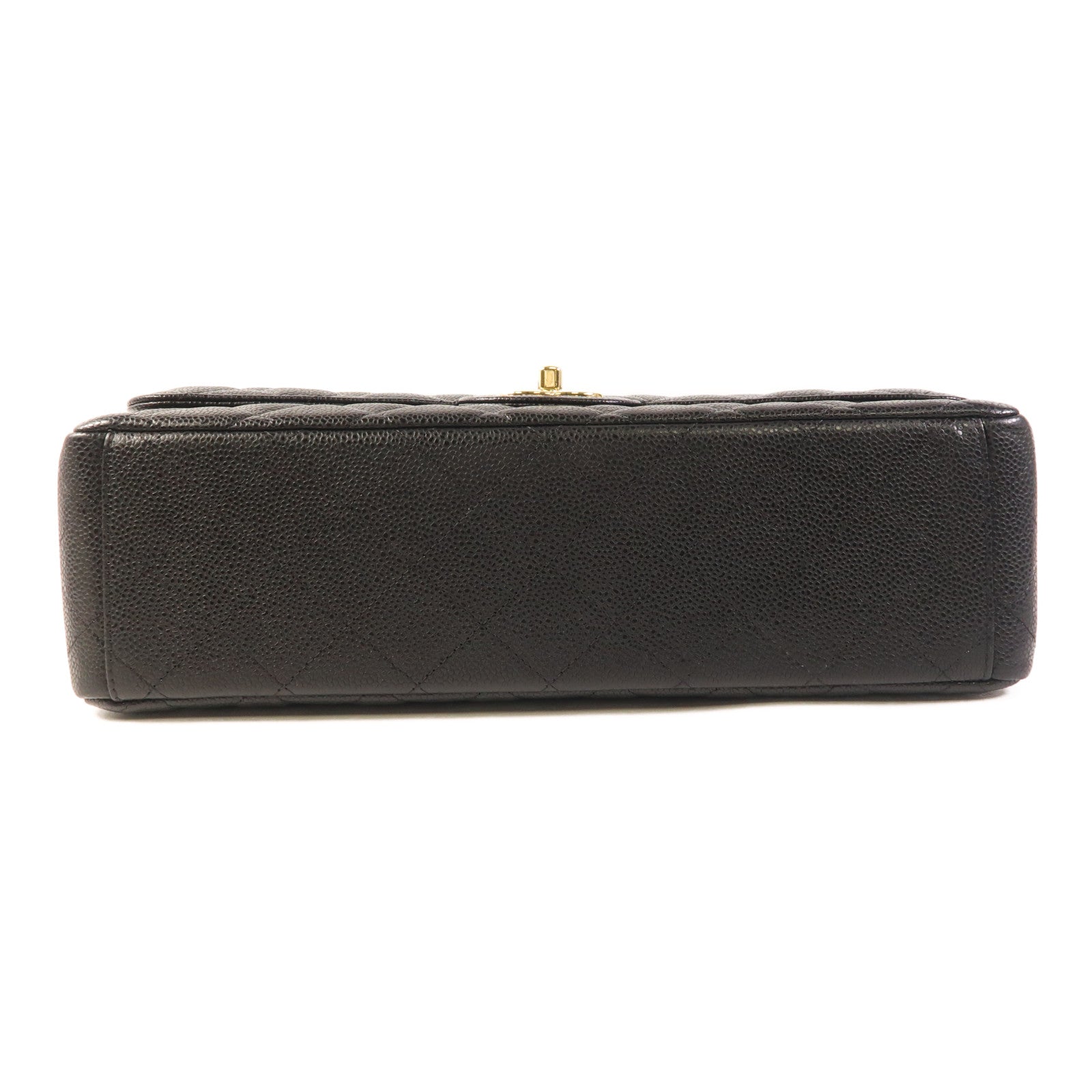 CHANEL 牛皮皮革Maxi Classic金扣鏈帶肩背袋