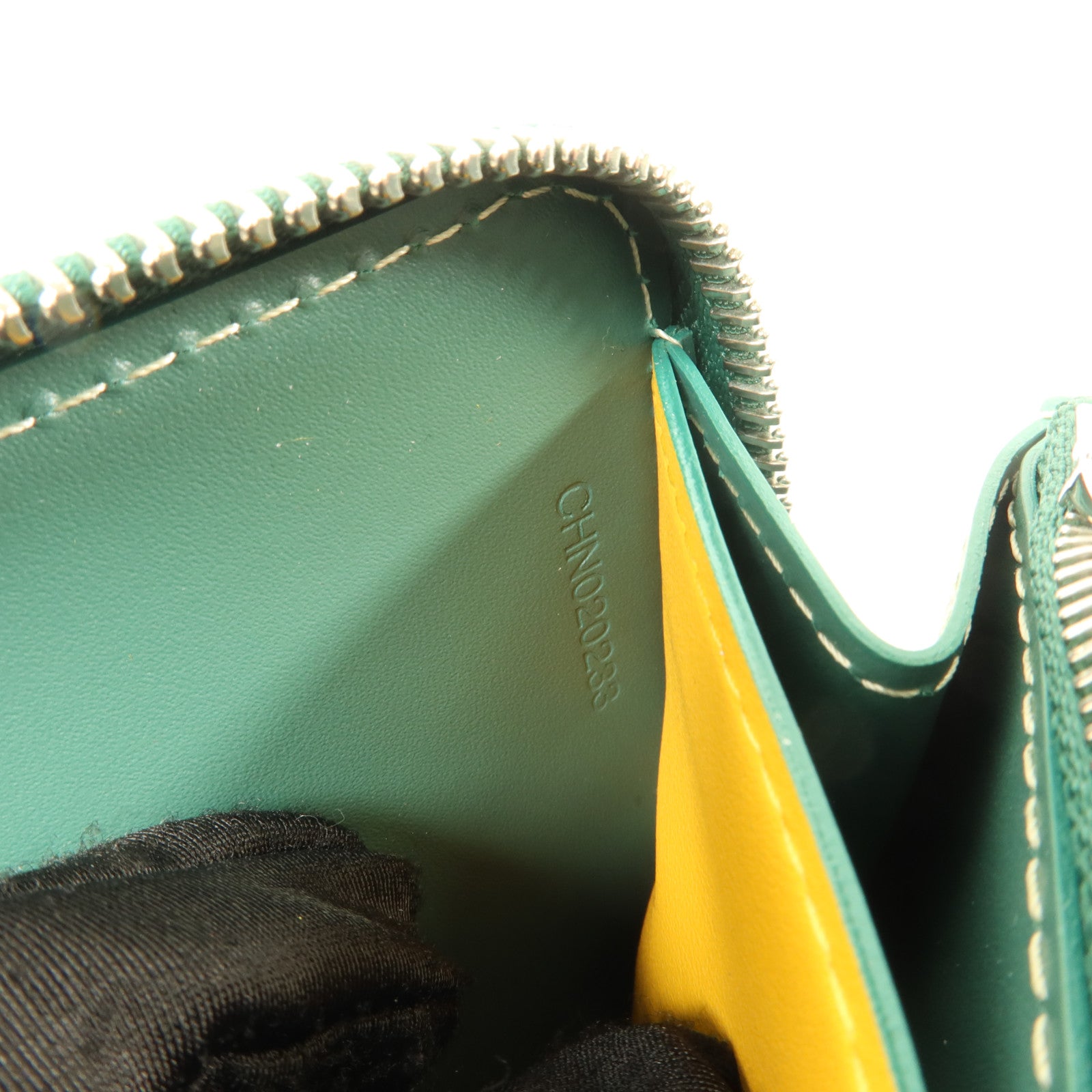 GOYARD 塗層帆布Matignon GM銀扣長錢包