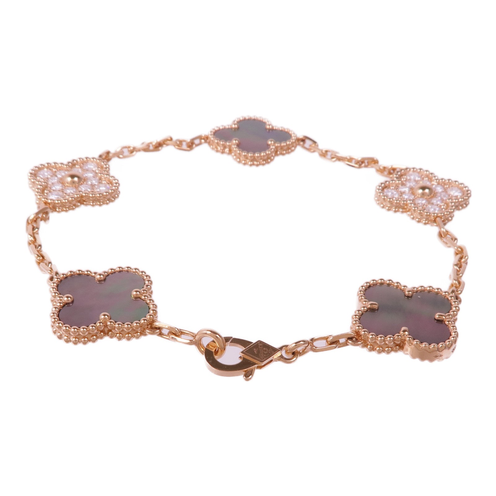 Van Cleef & Arpels 18K玫瑰金Vintage Alhambra Bracelet手鏈