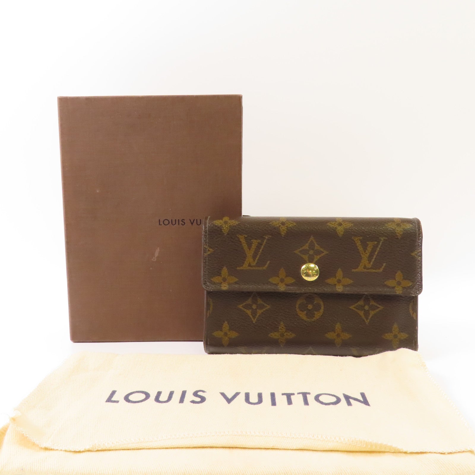 LOUIS VUITTON 【激減優惠】Monogram Alexandra金扣錢包