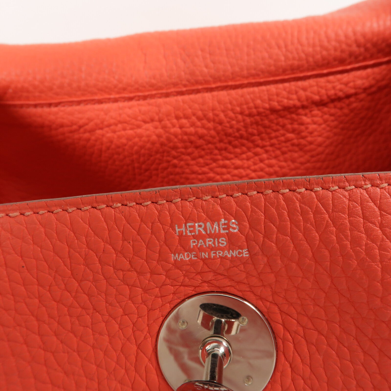 HERMES Clemence皮革Lindy26手挽肩背兩用袋Rose Jaipur