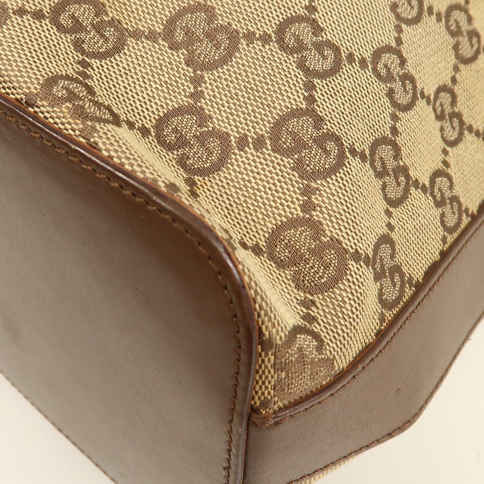 GUCCI 帆布Shoulder Bag銀扣肩背袋
