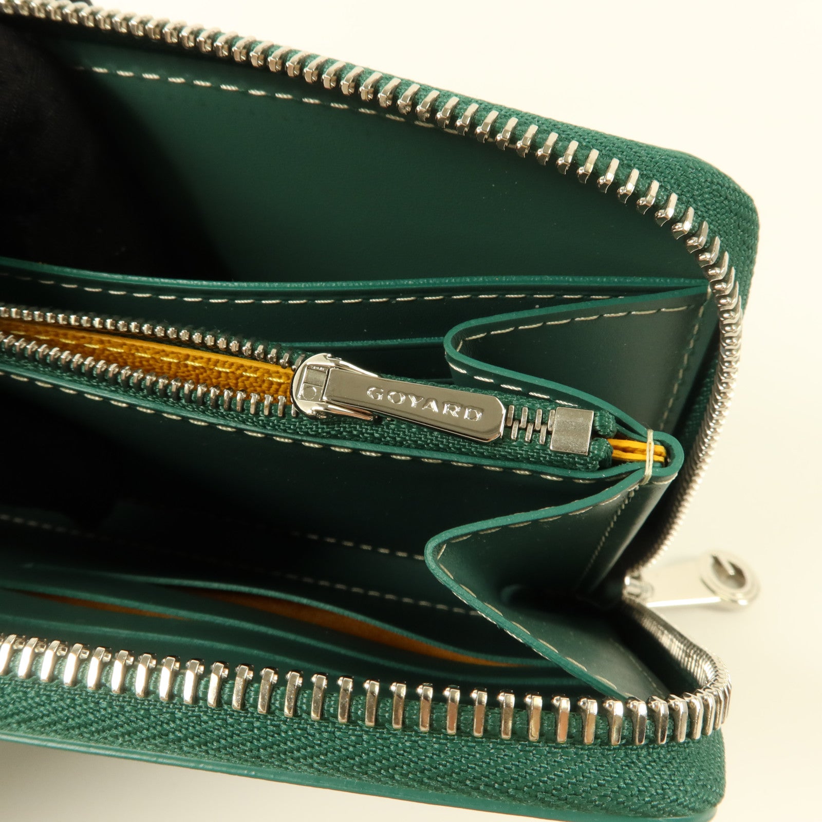 GOYARD 塗層帆布Matignon GM銀扣長錢包