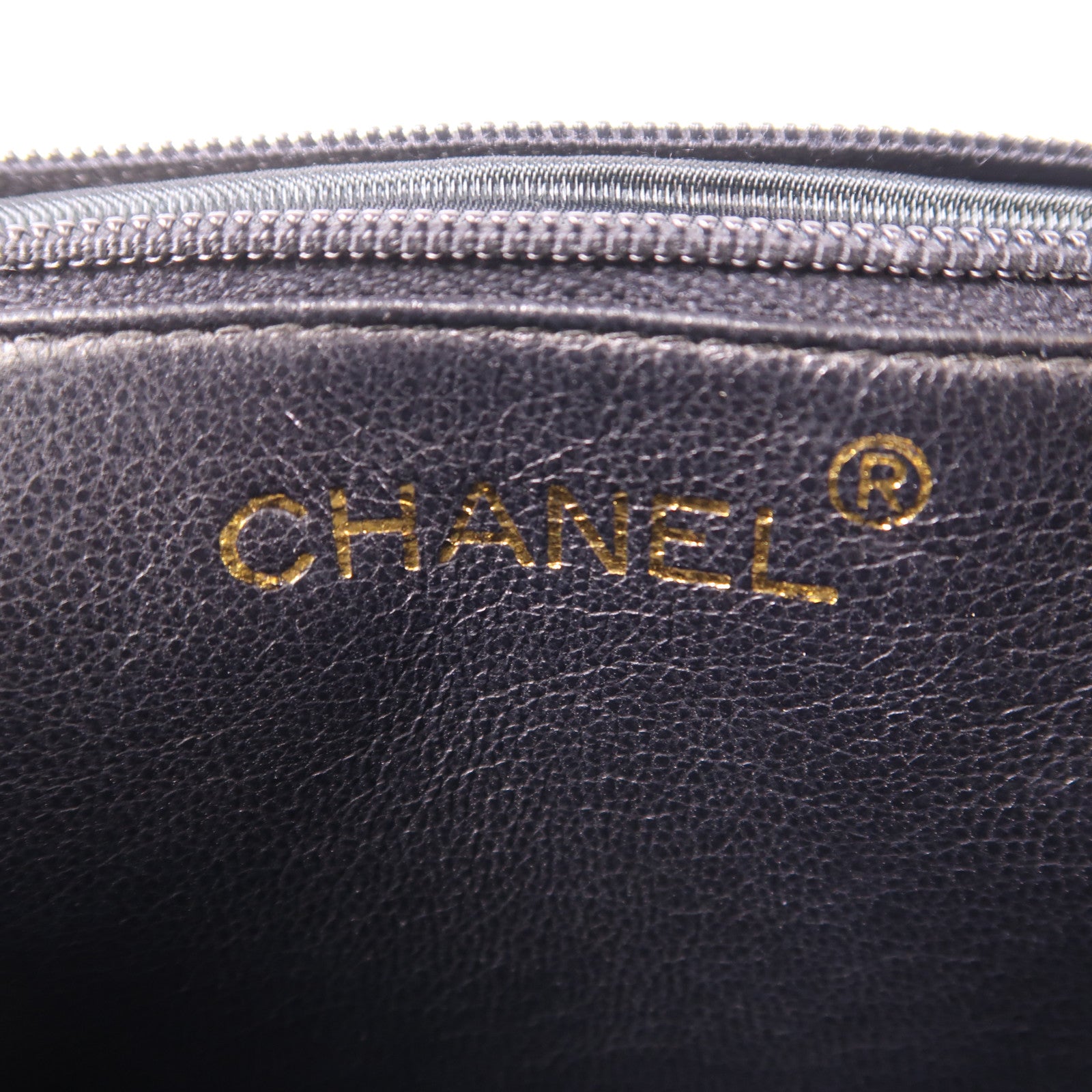 CHANEL 羊皮皮革Vintage Flap Bag金扣鏈帶肩背袋