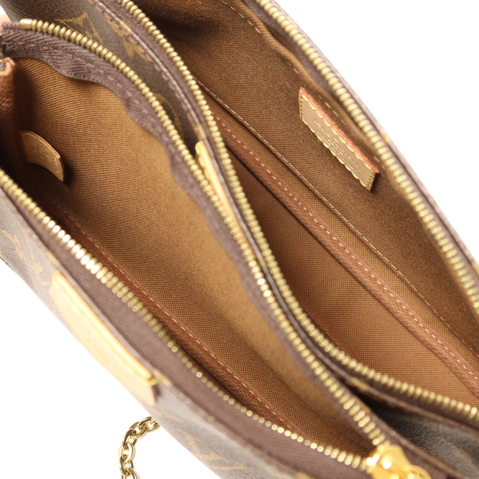 LOUIS VUITTON Monogram Multi Pochette Accessoires金扣鏈帶肩背袋