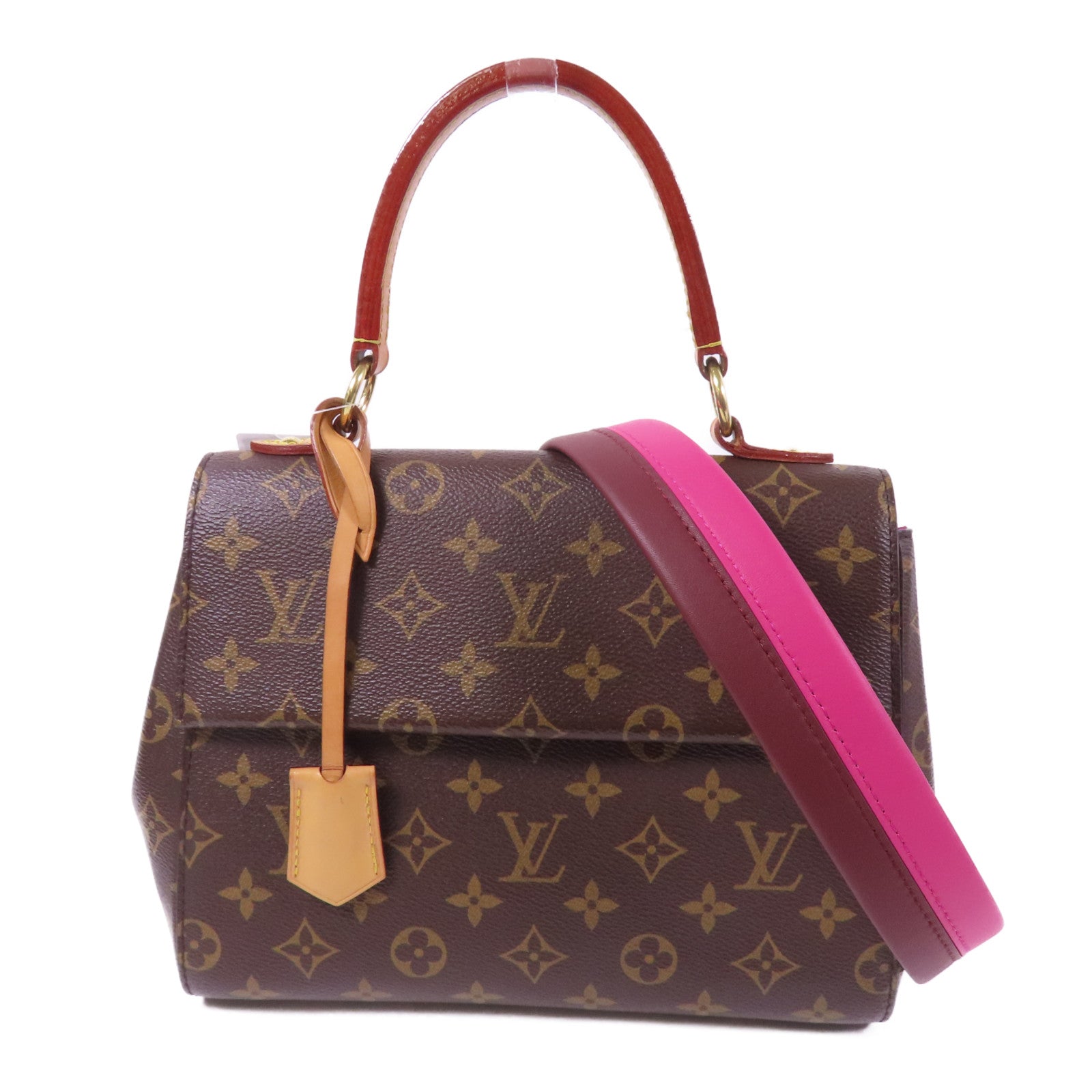 LOUIS VUITTON Monogram Cluny BB手挽肩背兩用袋