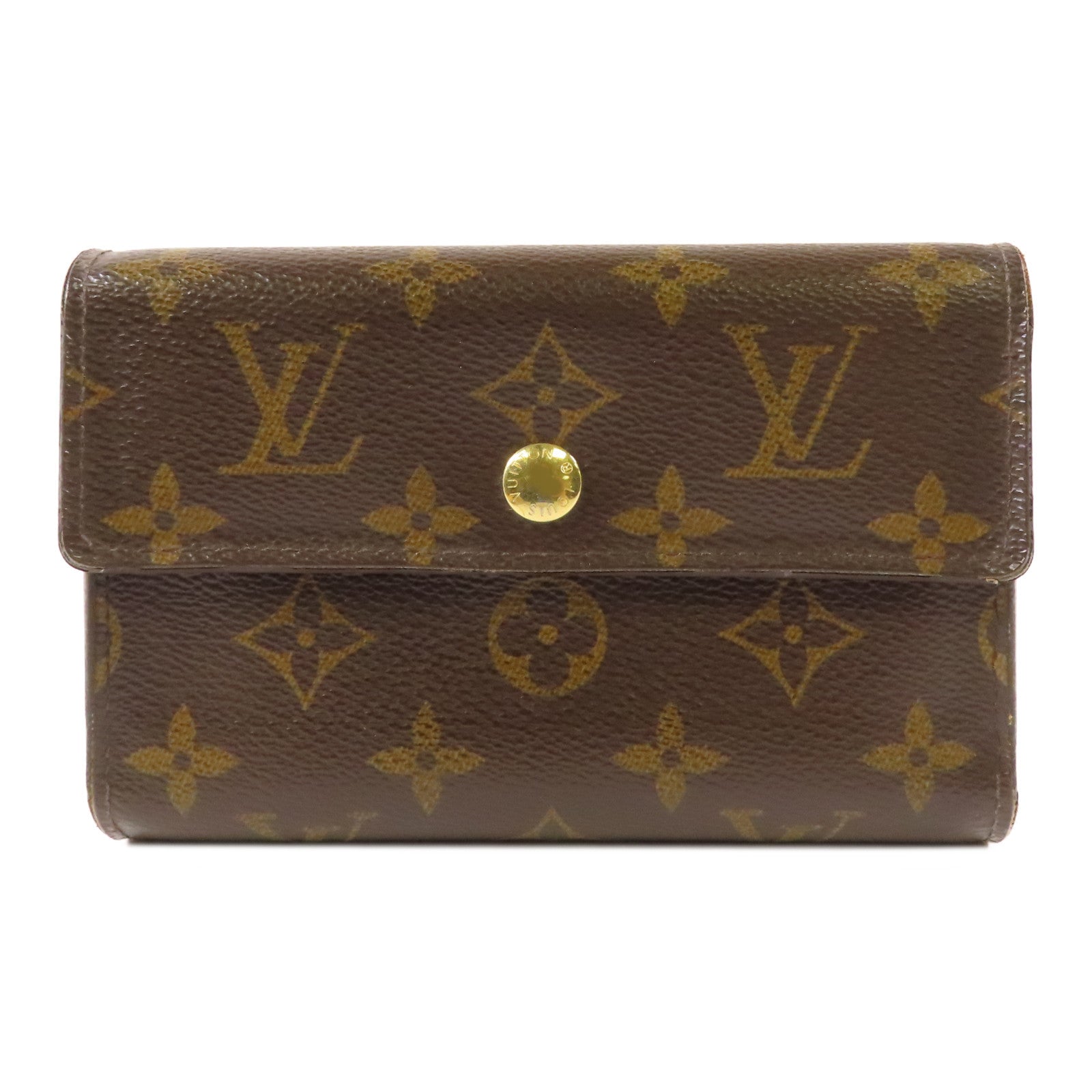 LOUIS VUITTON Monogram Alexandra金扣錢包