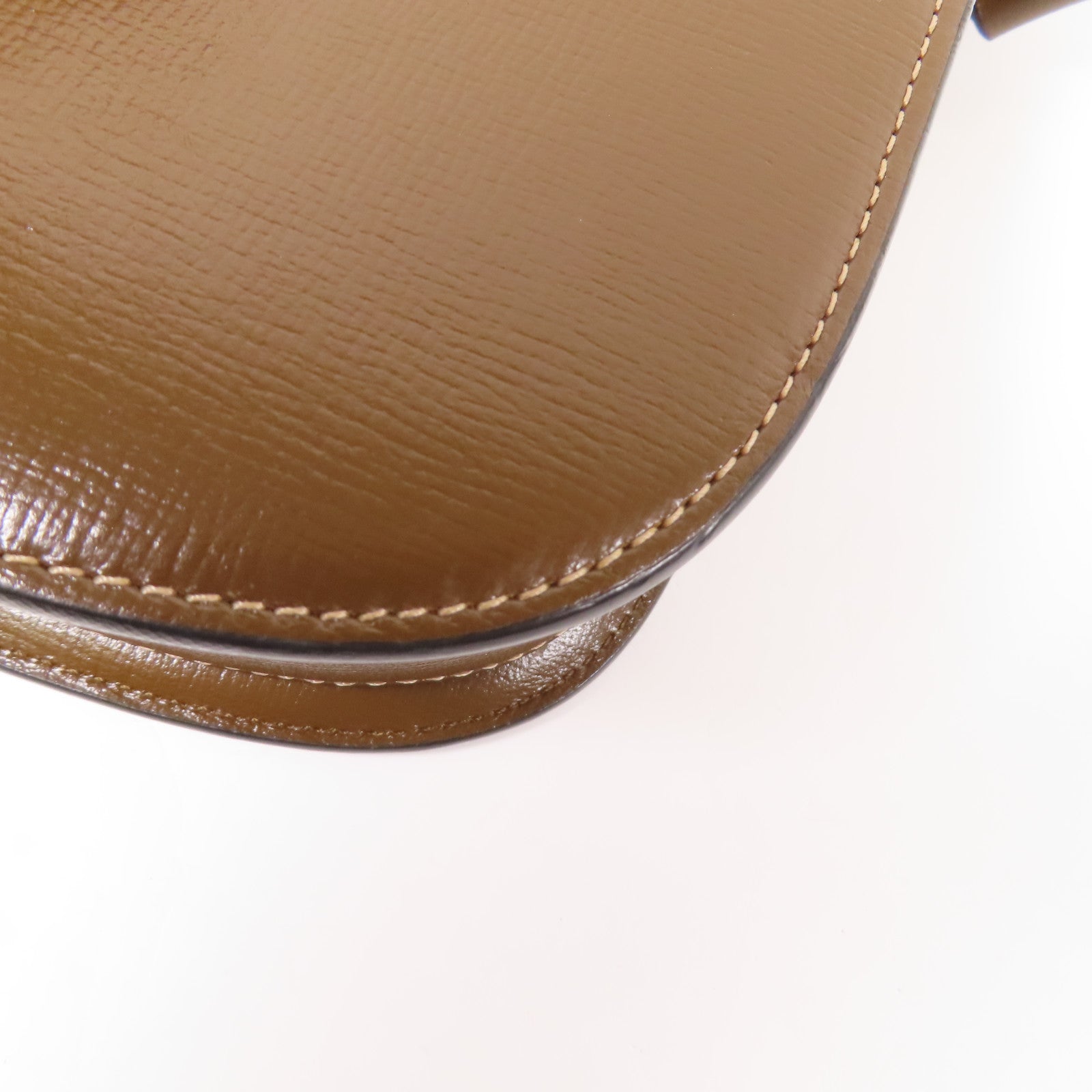 GUCCI 皮革Horsebit 1955 MM金扣肩背袋