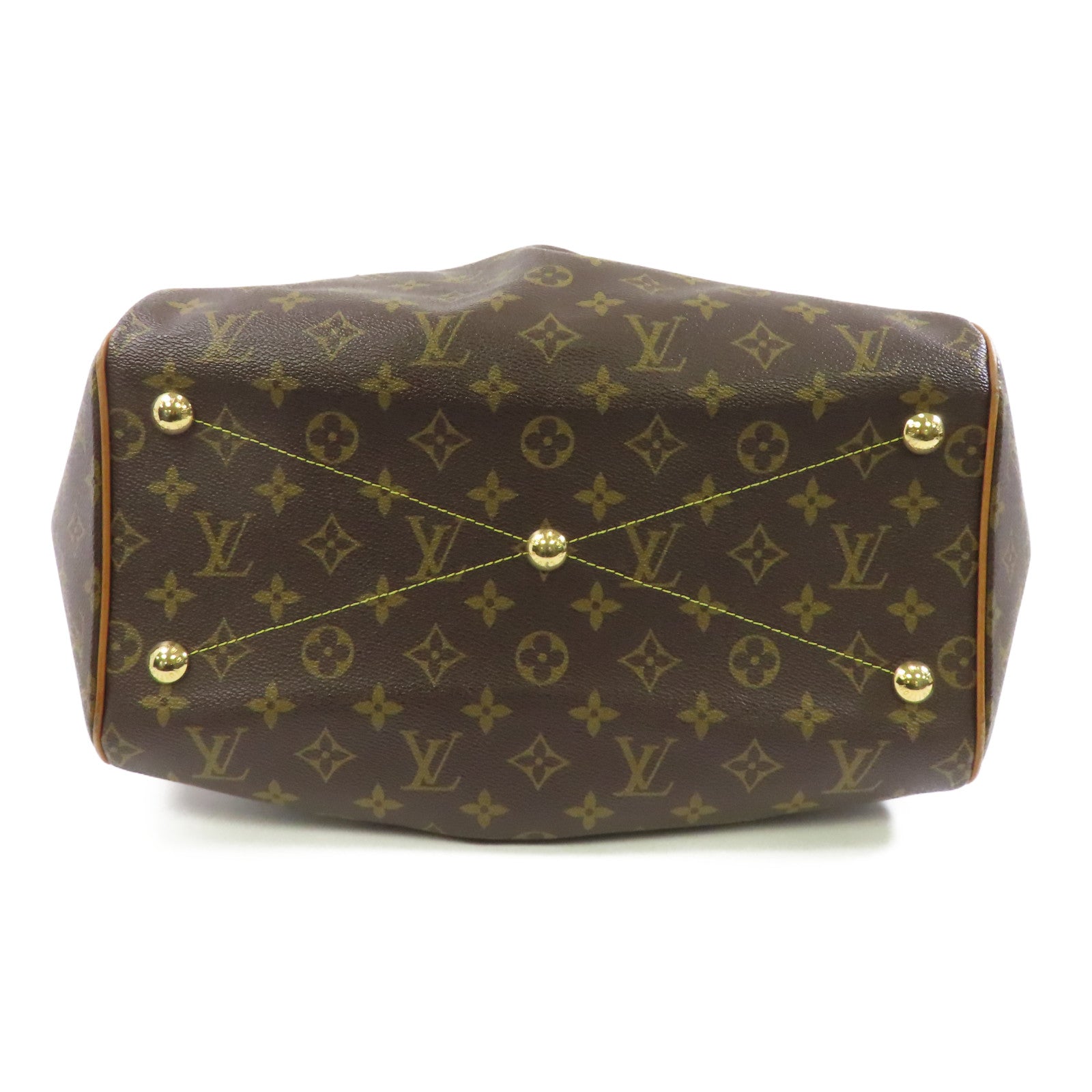 LOUIS VUITTON Monogram Tivoli GM金扣手挽袋啡色