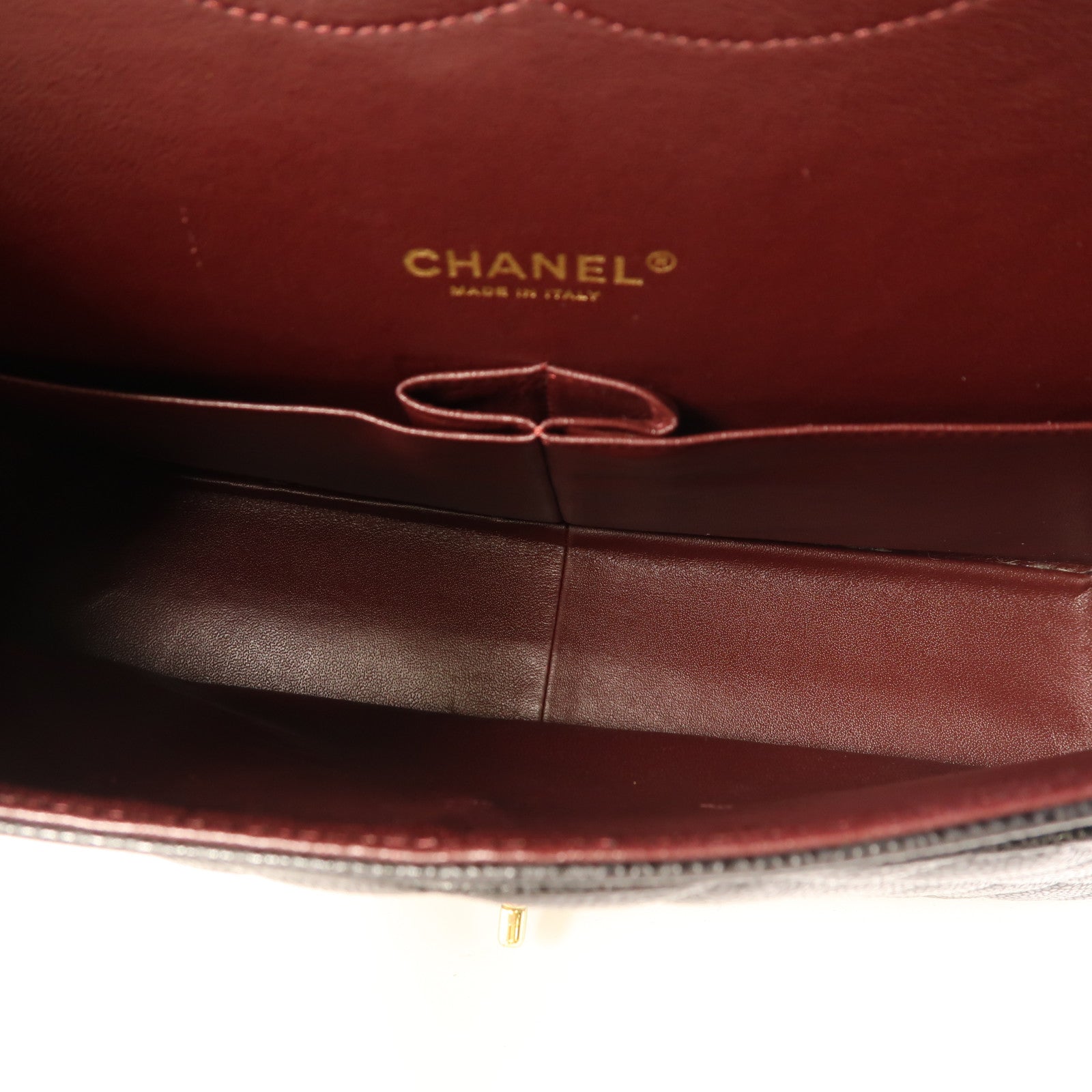 CHANEL 牛皮皮革Maxi Classic金扣鏈帶肩背袋