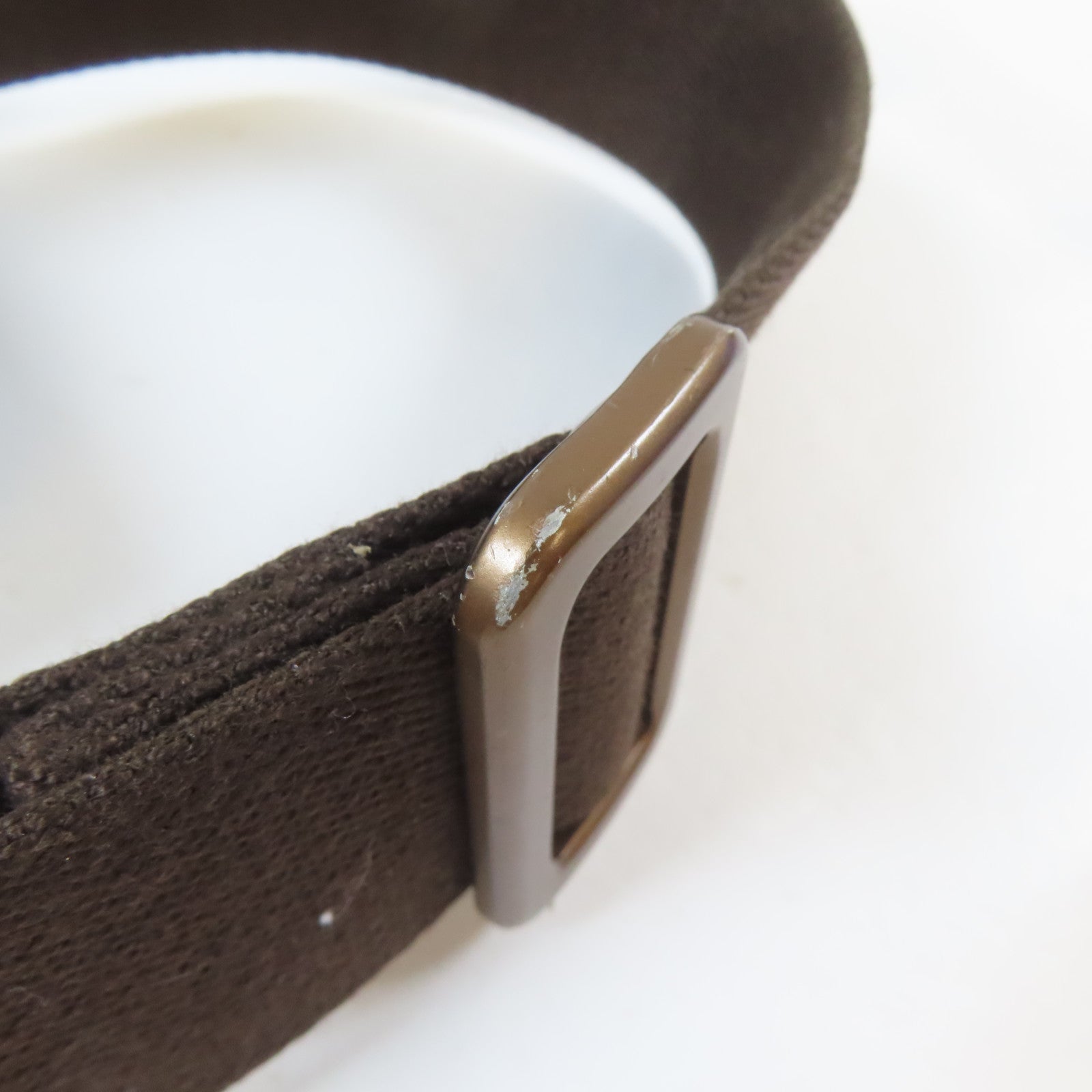 LOUIS VUITTON Damier Ebene Brooklyn MM金扣肩背袋啡色