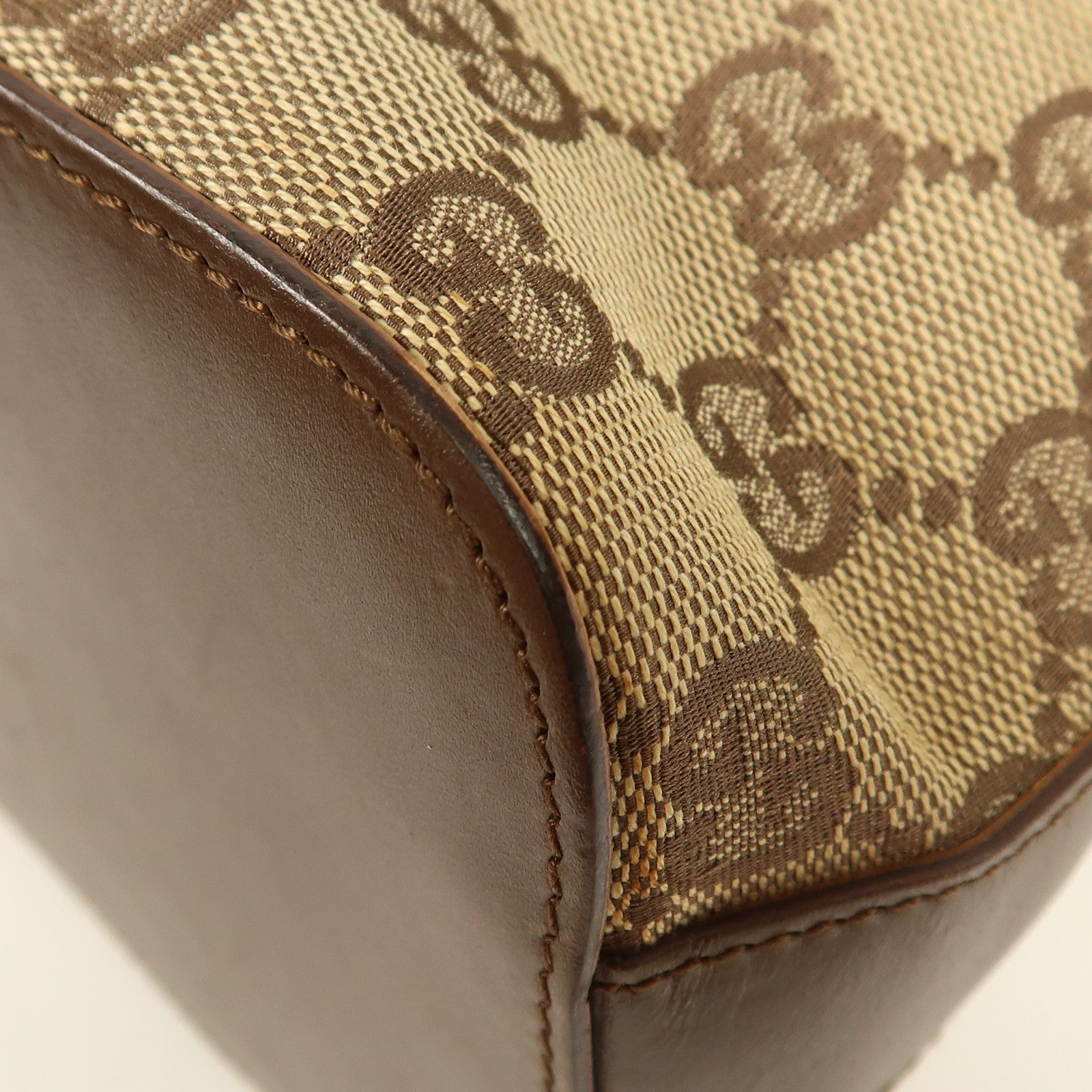 GUCCI 帆布Shoulder Bag銀扣肩背袋