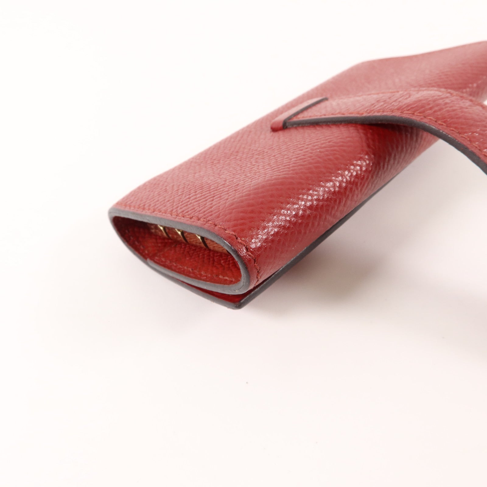 HERMES Epsom皮革Bearn Key Case鎖匙包Rouge H