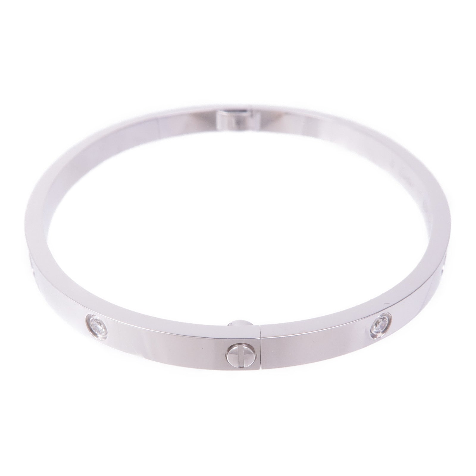 CARTIER 18K白金Love Bracelet手鐲Cartier#17