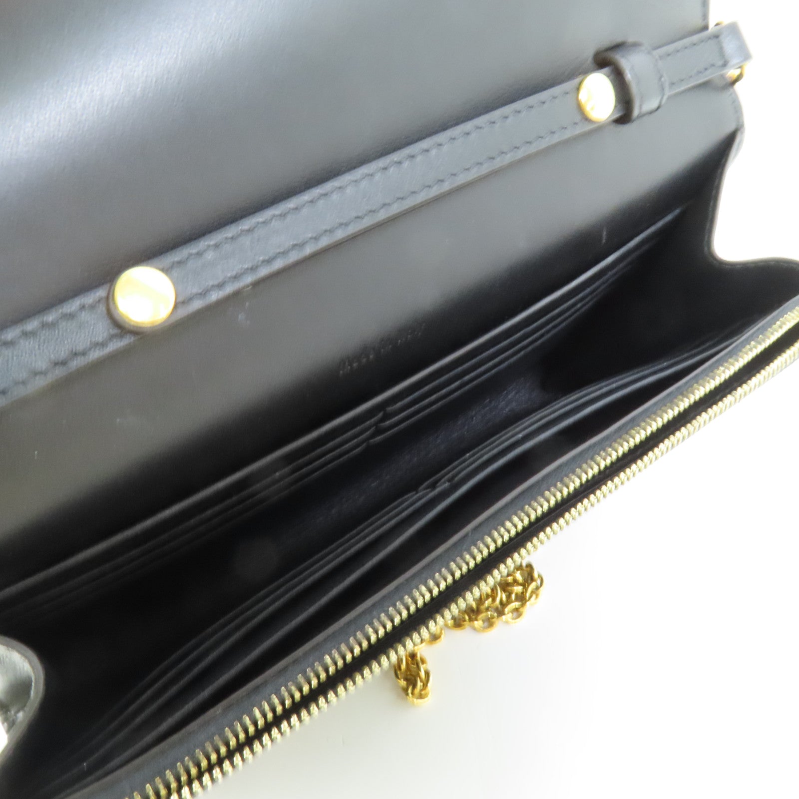 CELINE 牛皮皮革 Wallet On Chain鏈帶肩背袋