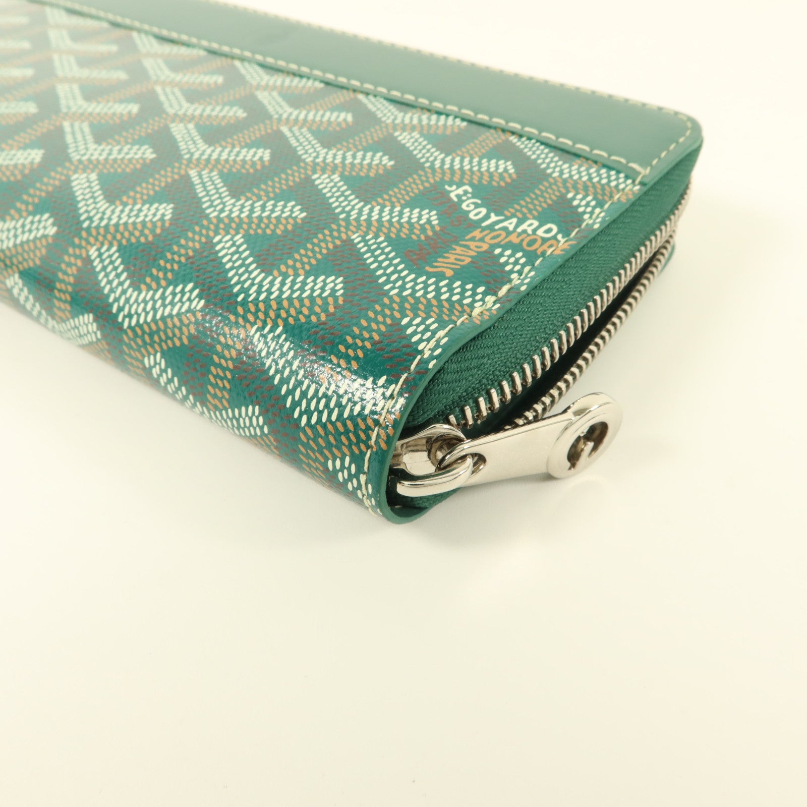 GOYARD 塗層帆布Matignon GM銀扣長錢包