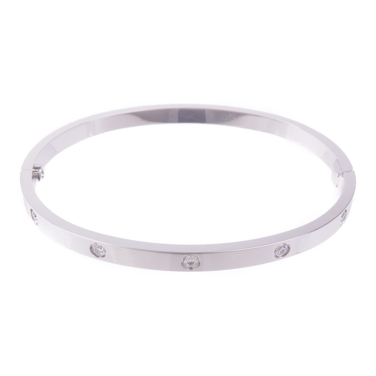 CARTIER 18K白金Love Bracelet手鐲Cartier#17