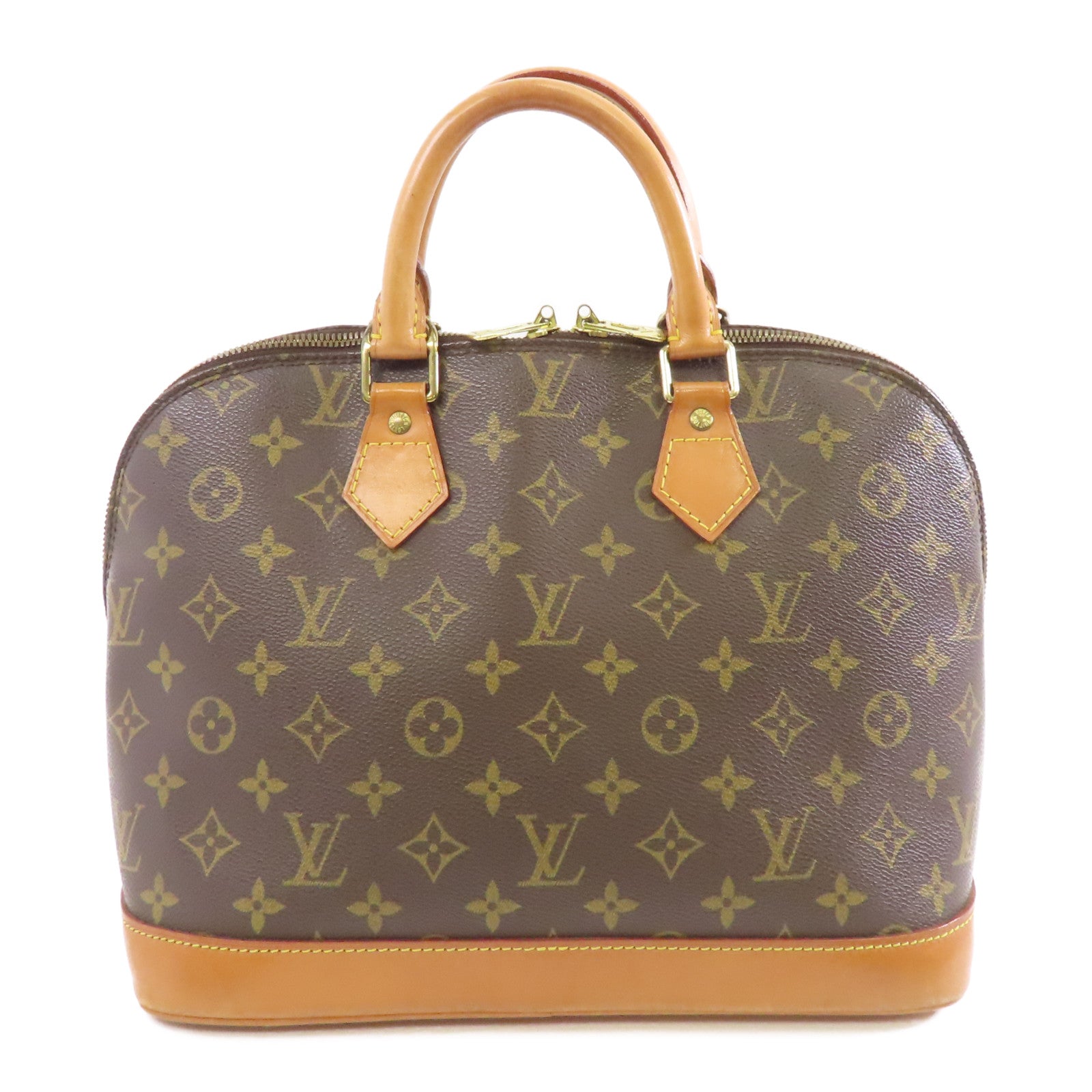 LOUIS VUITTON Monogram Alma PM金扣手挽袋啡色