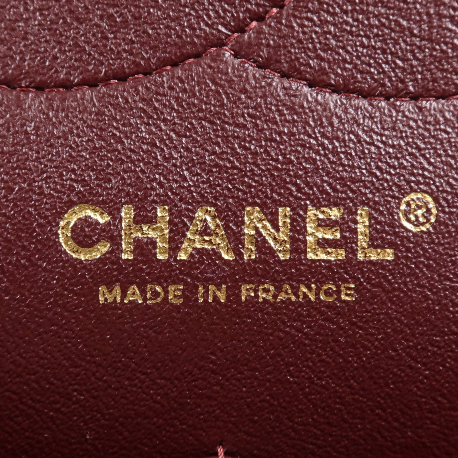 CHANEL 牛皮皮革Large Classic金扣鏈帶肩背袋