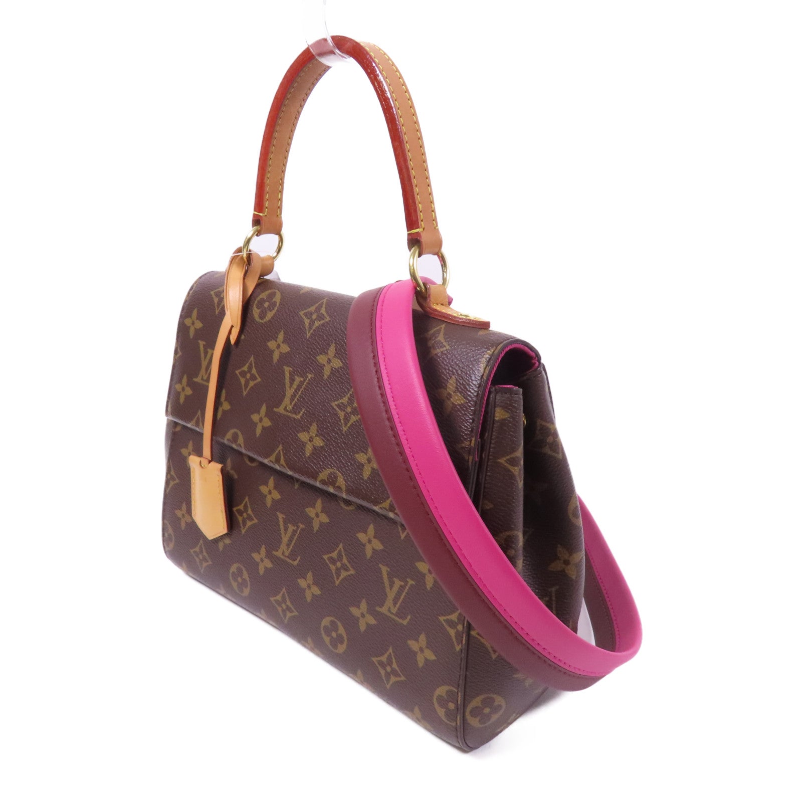 LOUIS VUITTON Monogram Cluny BB手挽肩背兩用袋