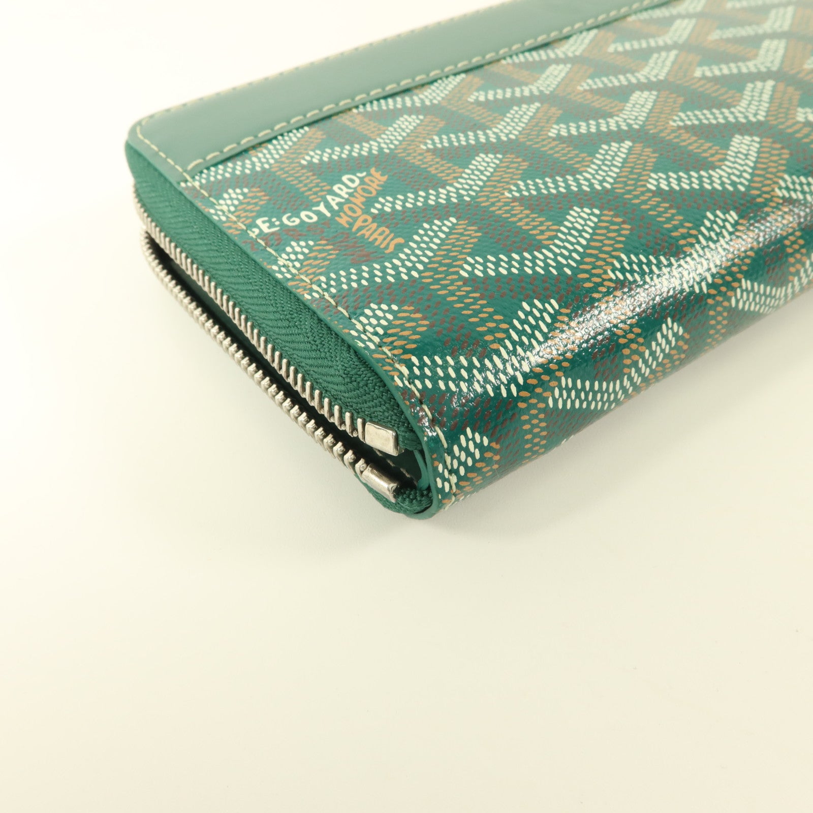 GOYARD 塗層帆布Matignon GM銀扣長錢包