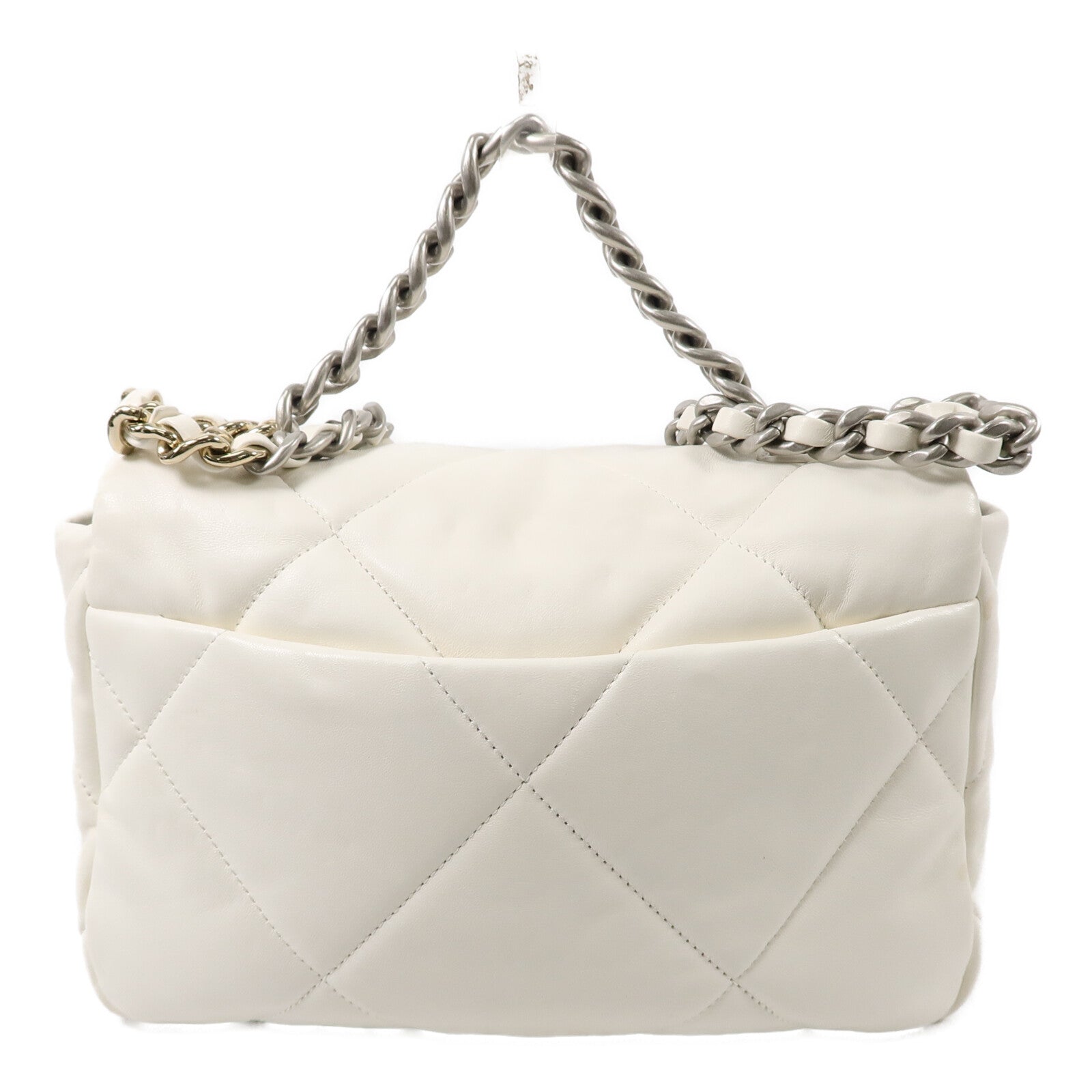 CHANEL 羊皮皮革C19 Small鏈帶肩背袋