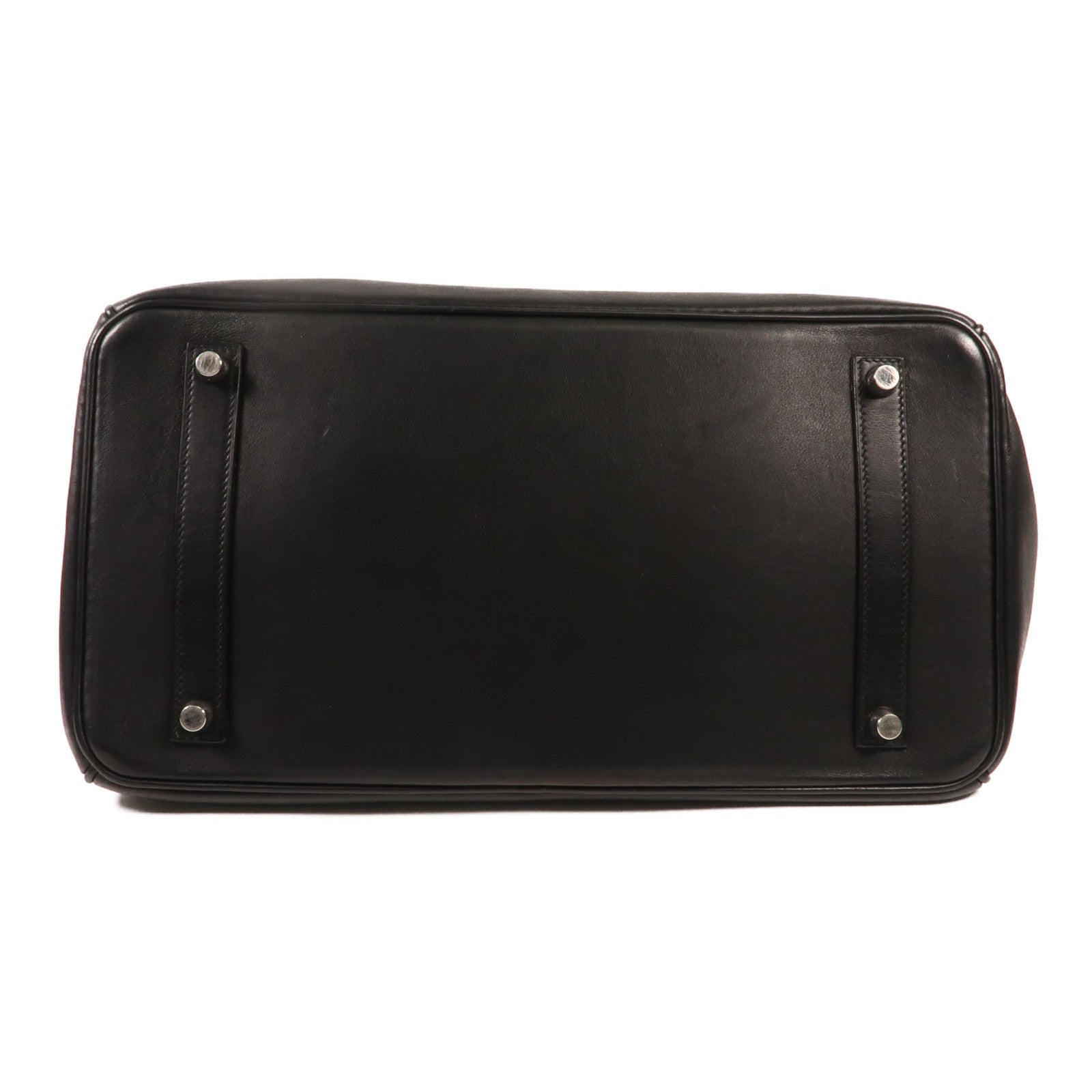 HERMES Swift皮革Birkin 35銀扣手挽袋Noir Black