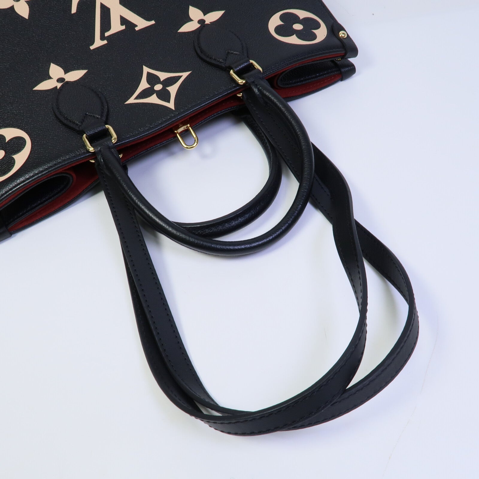LOUIS VUITTON Monogram Empreinte OnTheGO MM手挽肩背兩用袋