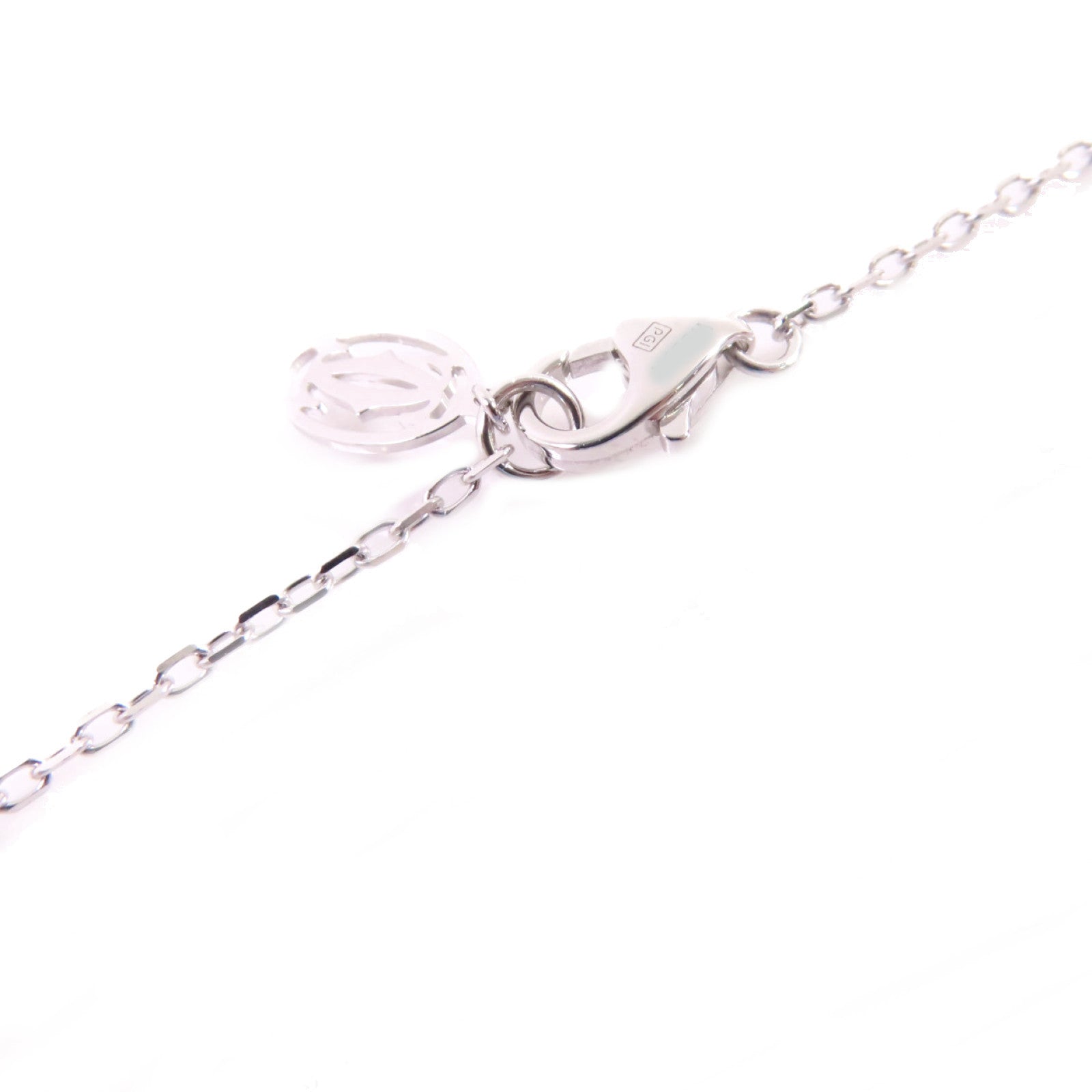 CARTIER 18K白金/鑽石Just Un Clou Pendant Diamond Necklace銀扣項鏈