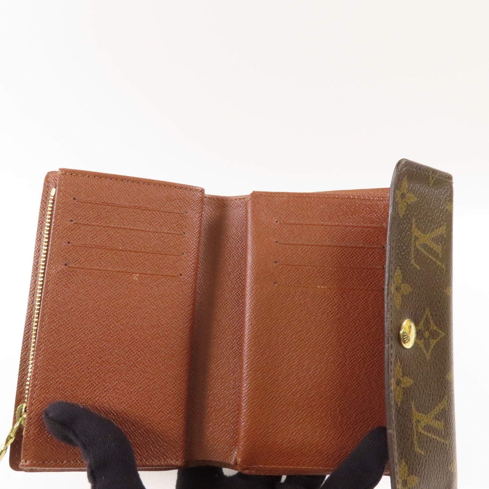 LOUIS VUITTON 【激減優惠】Monogram Alexandra金扣錢包