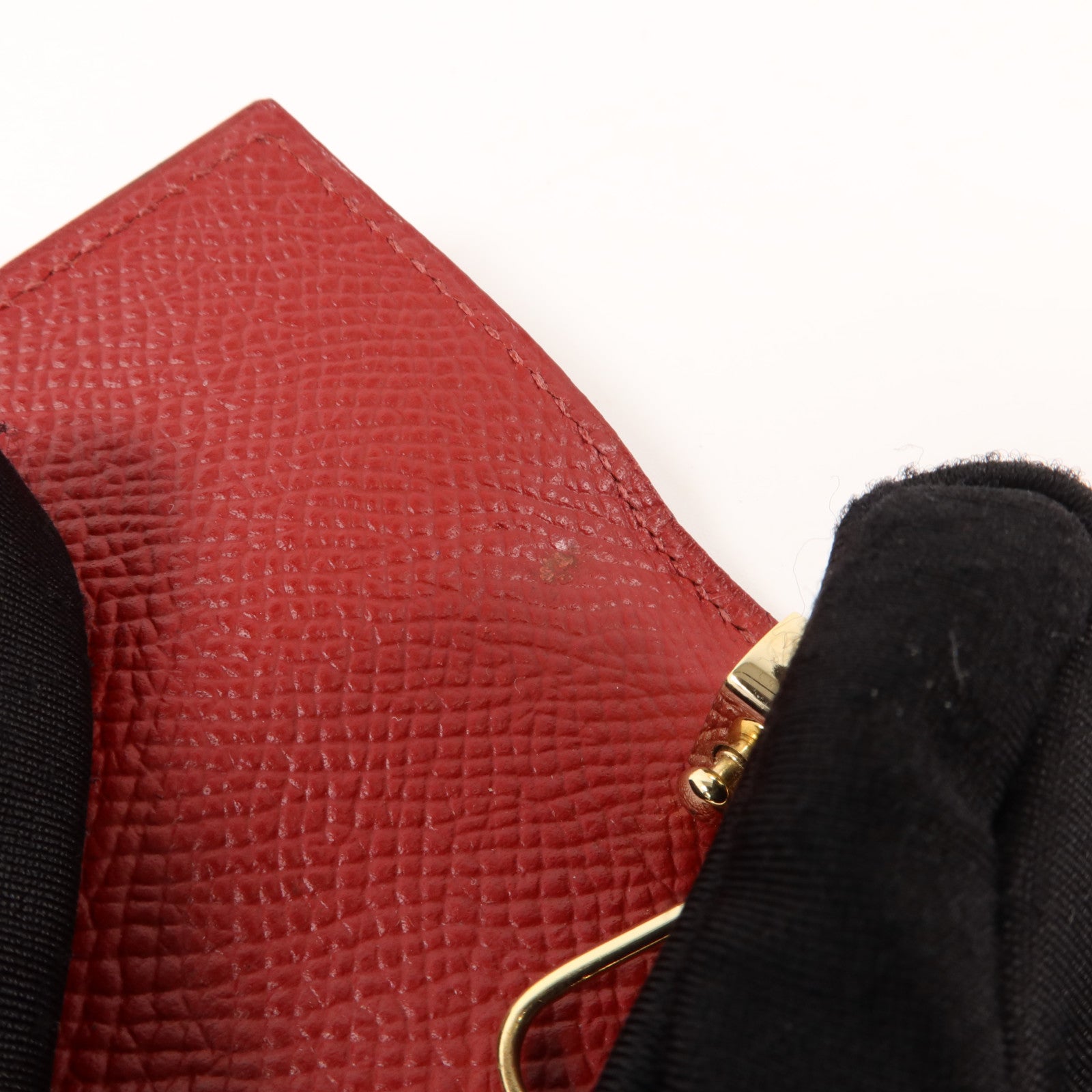 HERMES Epsom皮革Bearn Key Case鎖匙包Rouge H
