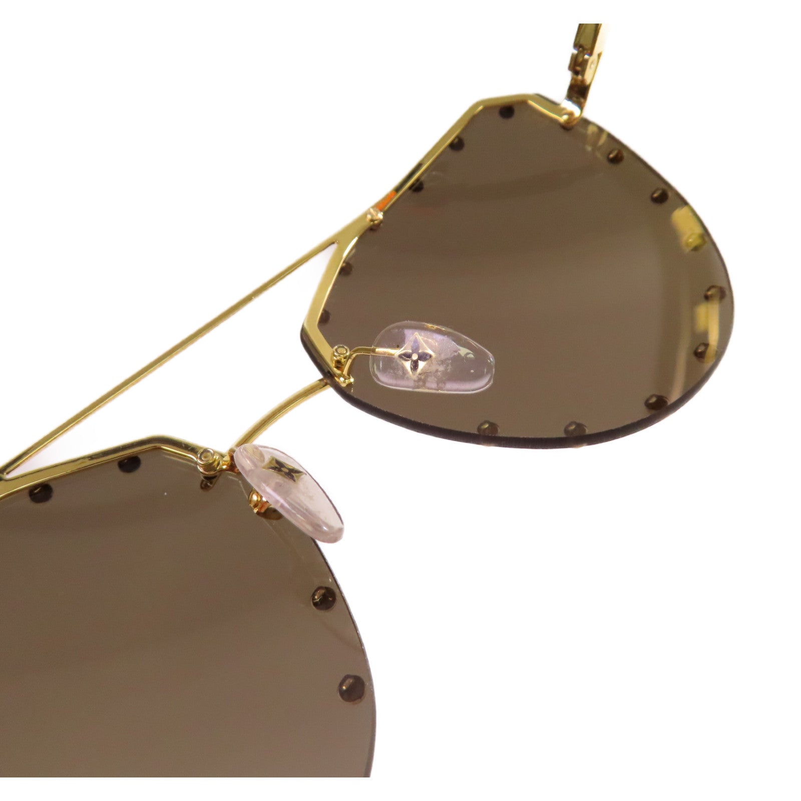 LOUIS VUITTON 金屬/PVC The Party Sunglasses太陽眼鏡金色