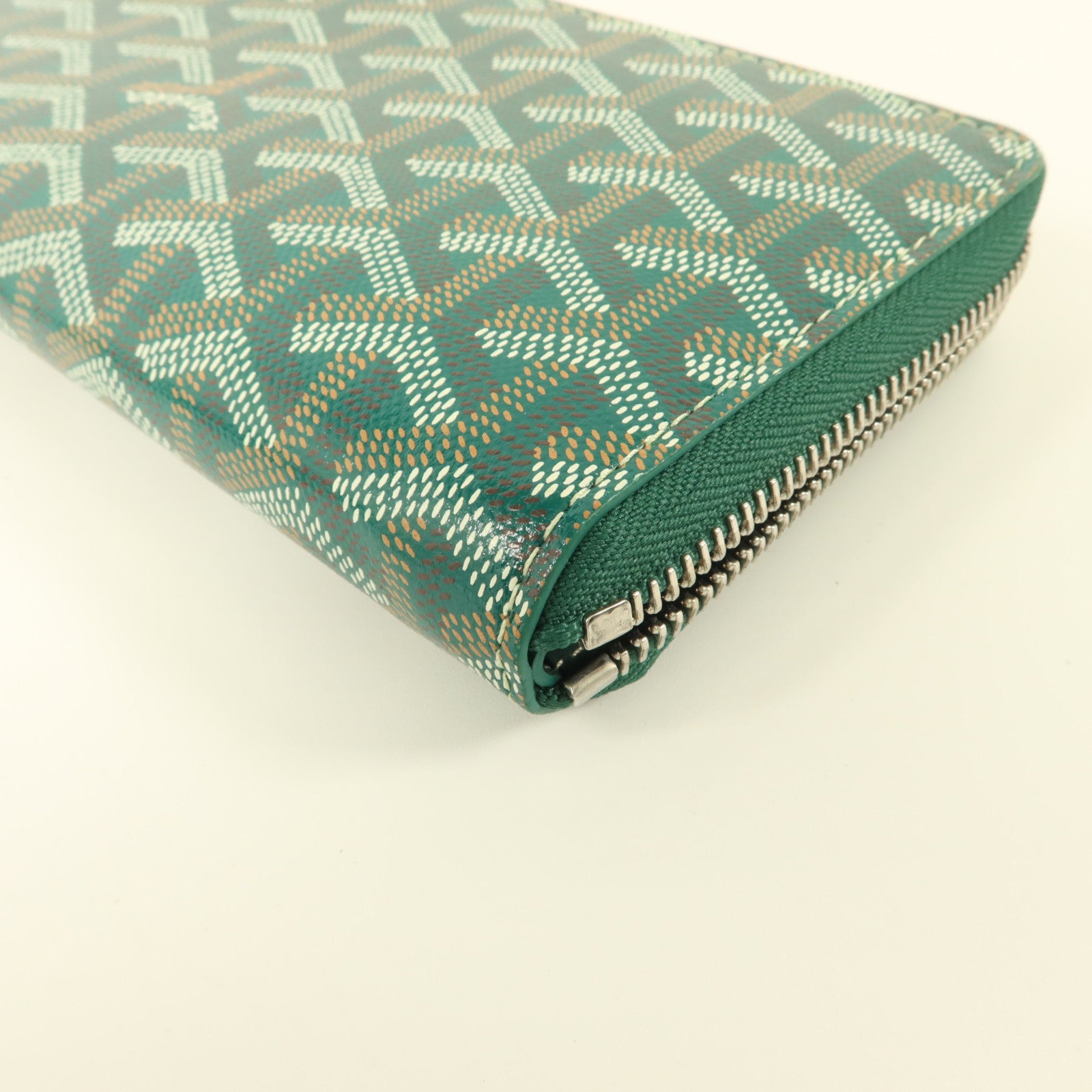 GOYARD 塗層帆布Matignon GM銀扣長錢包
