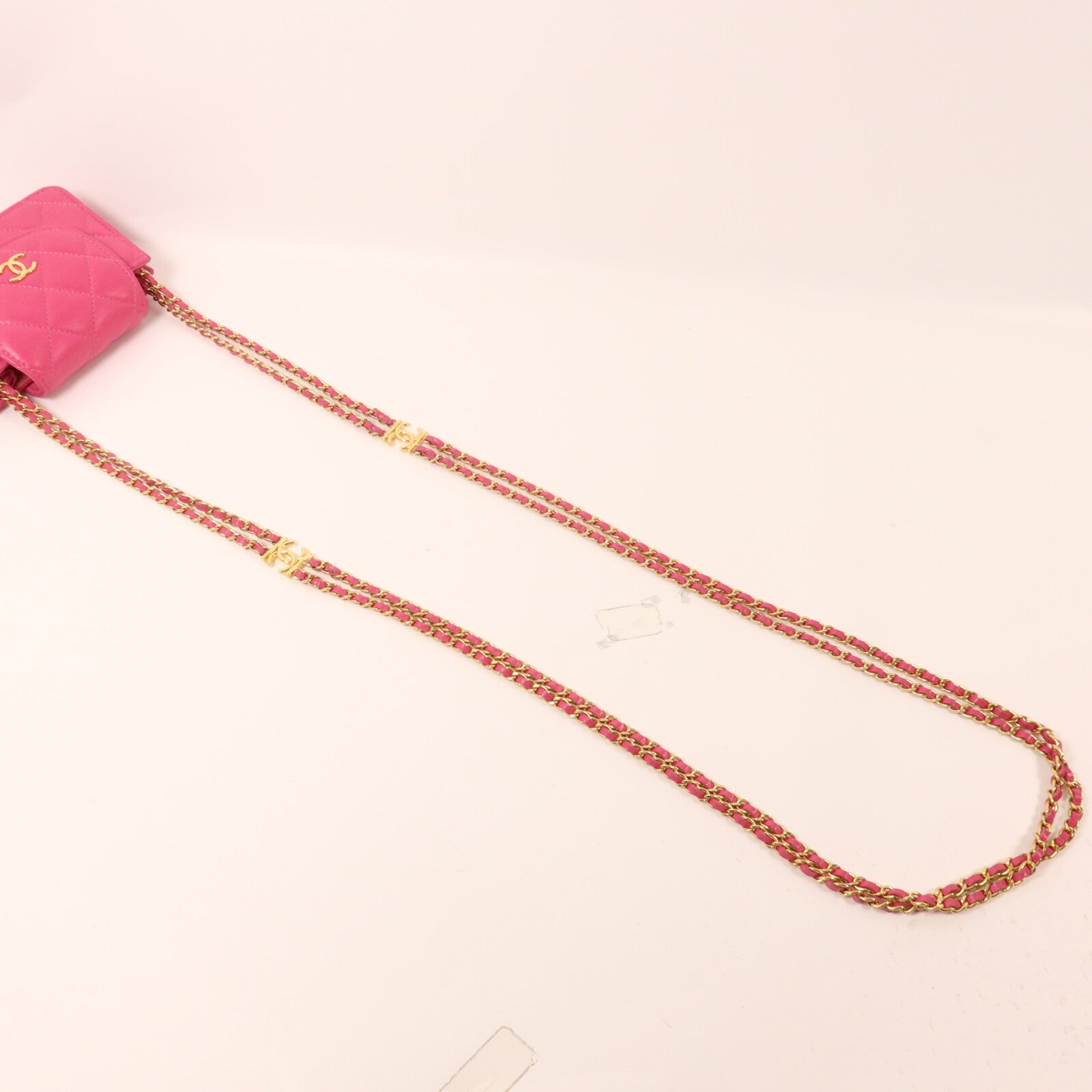 CHANEL 牛皮皮革Card Holder Chain鏈帶肩背袋