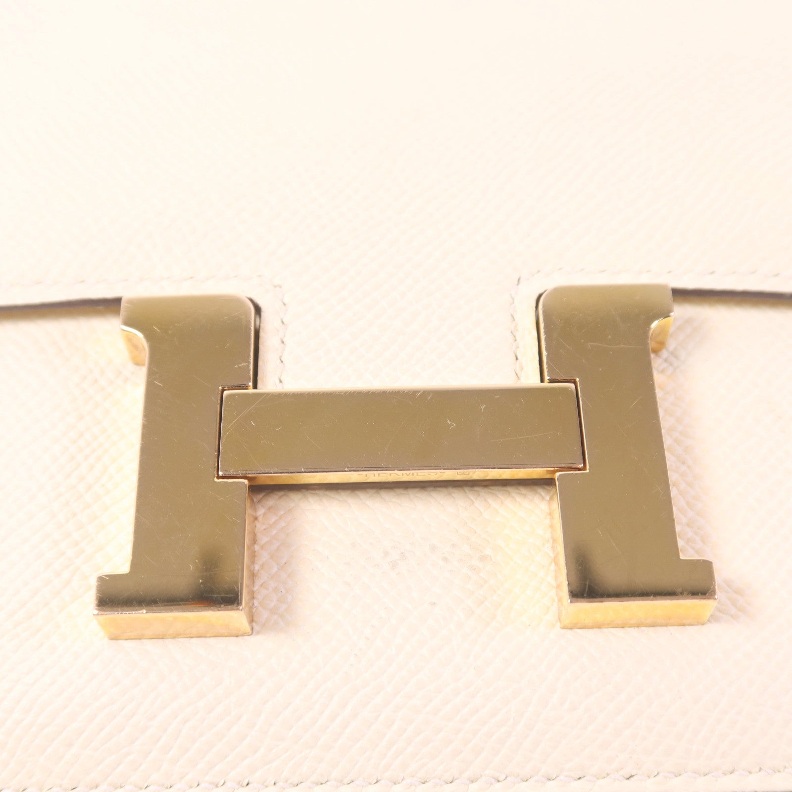 HERMES Epsom皮革Constance Mini金扣肩背袋Nata